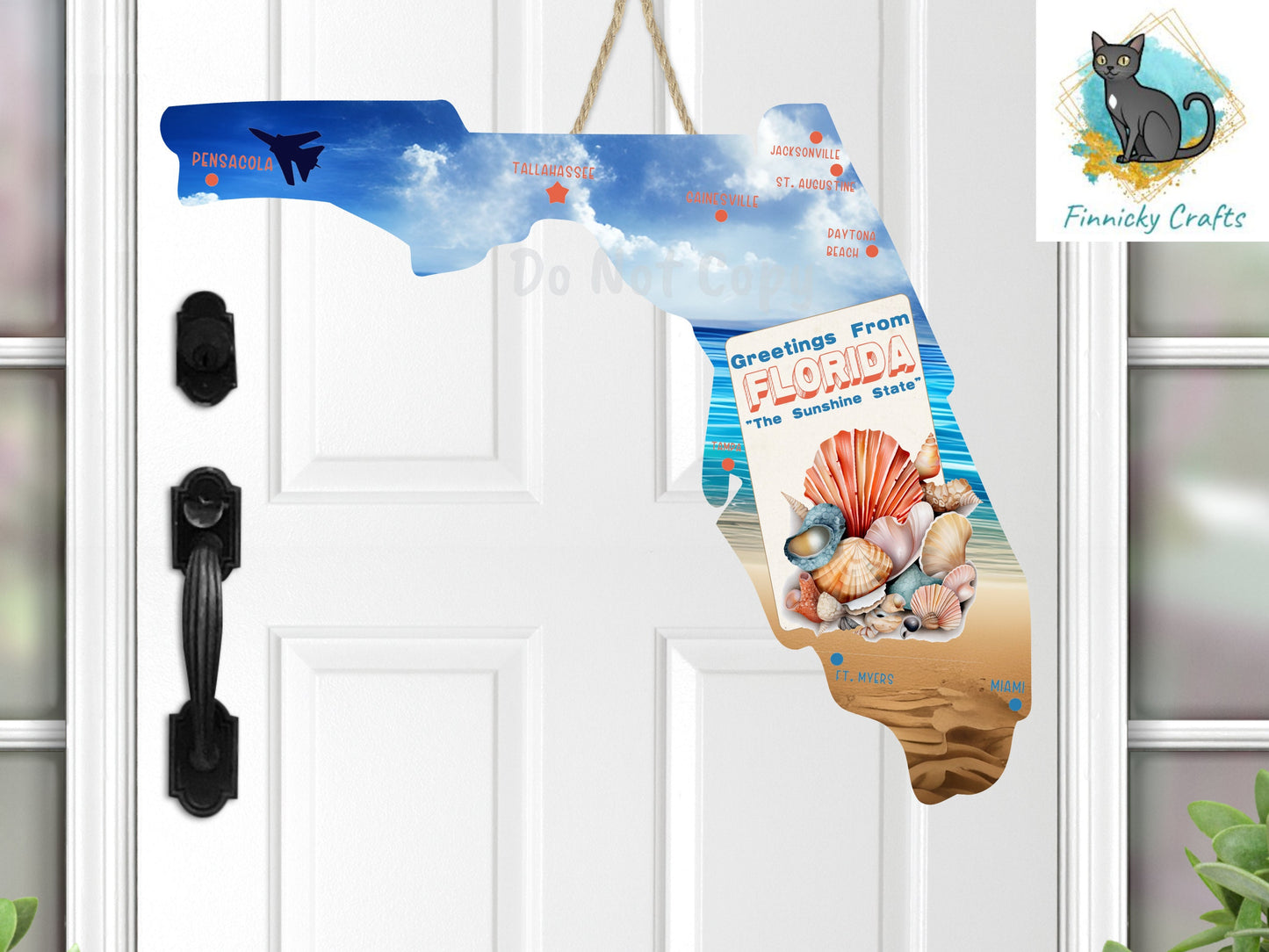 Florida State Shape, Beach, Major Cities, Sublimation, PNG, Digital Download, Earrings, Door Hanger, Decoration, Ornament