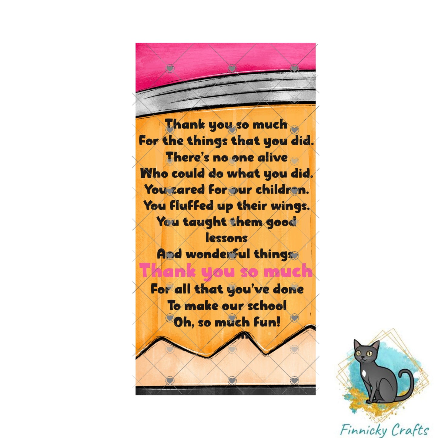 2 Piece Customizable Teacher Appreciation Interchangeable Sign, Teacher Thank You, Sublimation, Digital, PNG, Design, Download
