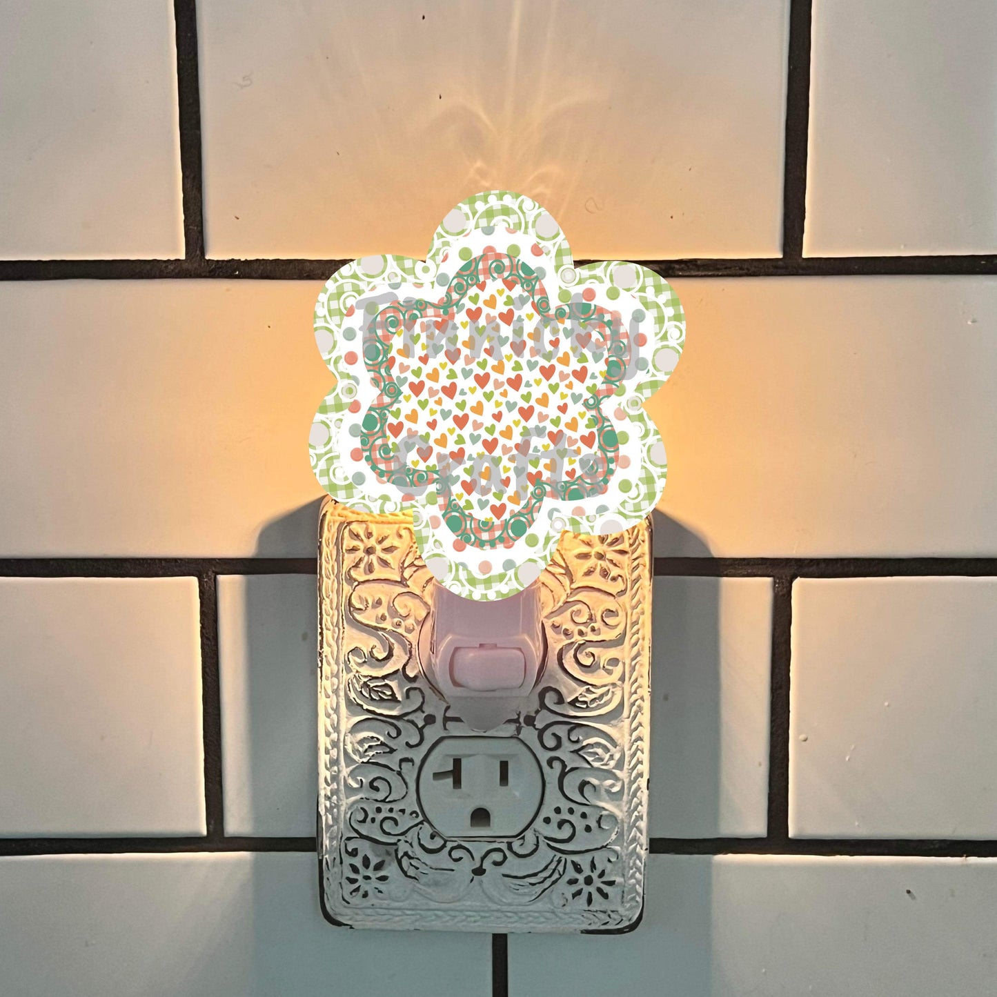 Chubby Flower Sublimation - MDF or Acrylic - Night Light - Digital Design- Earrings - Signs - Sun Catchers - Purse Charms - Quilt