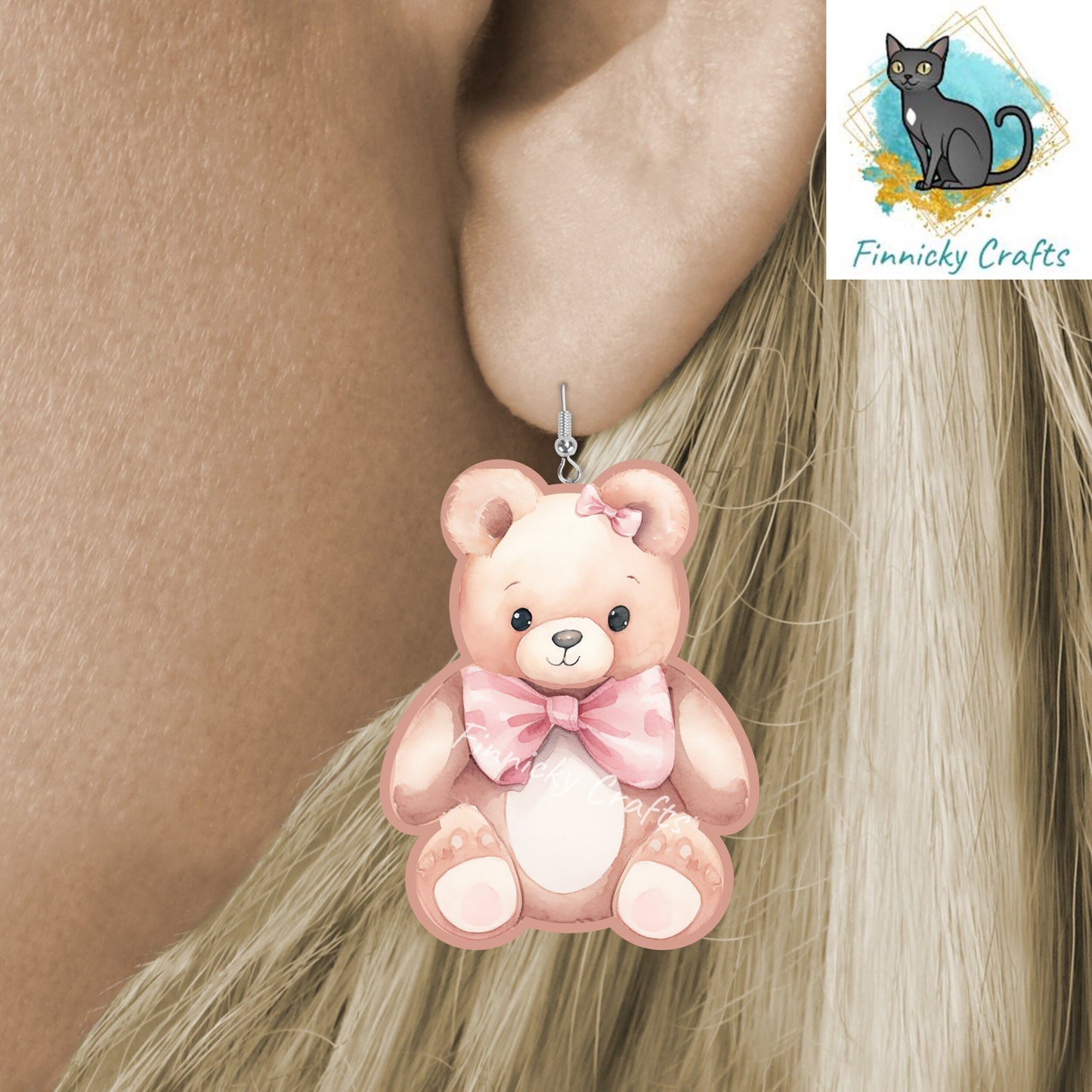 Teddy Bear Bundle - Sublimation Design - Pink Bear, Blue Bear, Brown Bear PNG, Digital Download, Acrylic, MDF, Sublimation, decorations