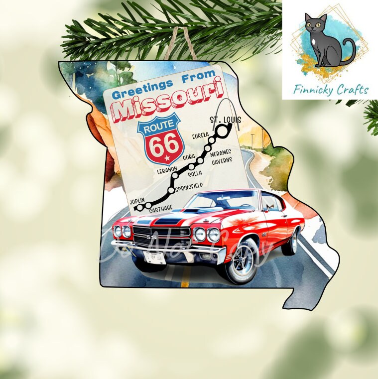 Missouri State Shape, Route 66, Sublimation, PNG, Digital Download, Earrings, Door Hanger, Decoration, Ornament
