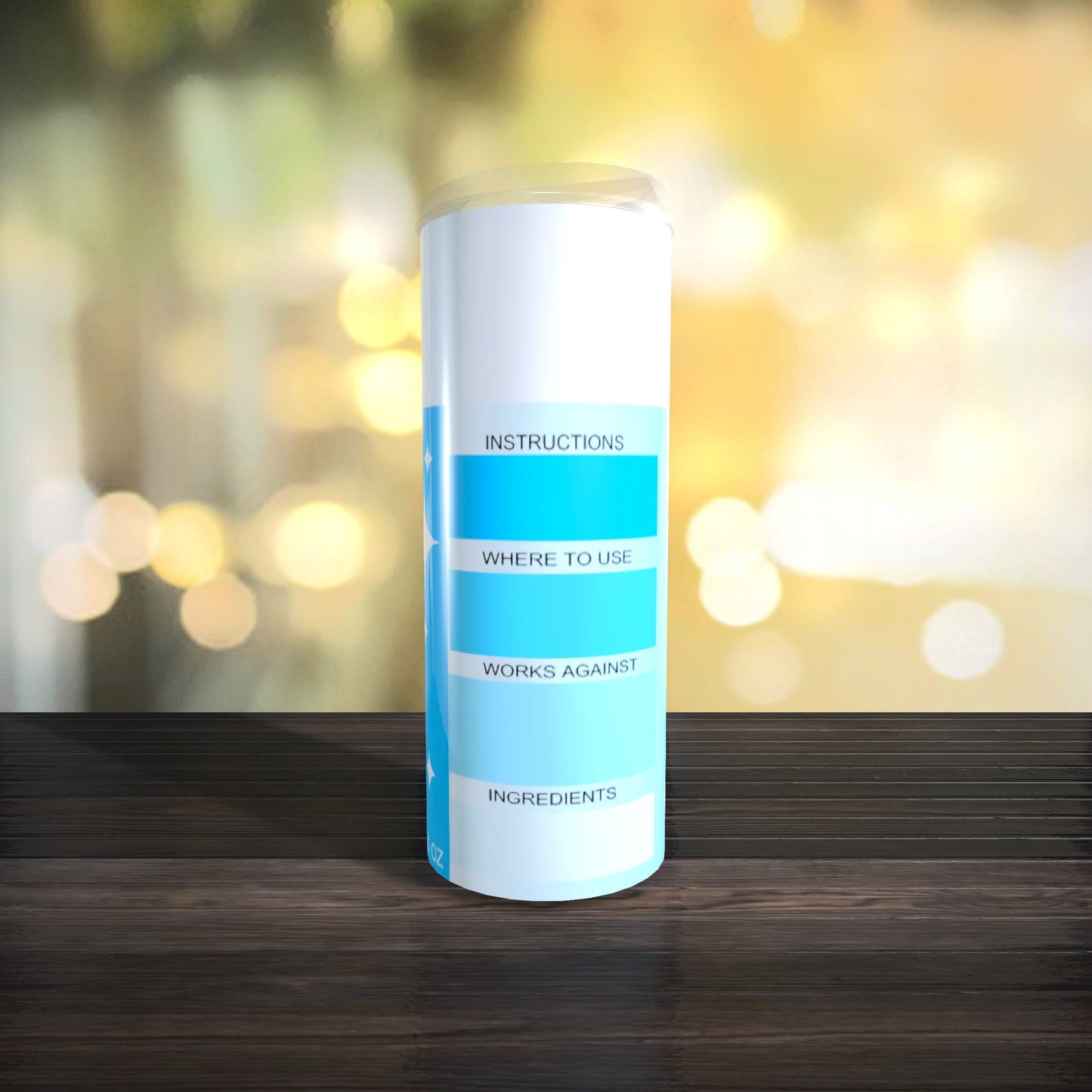 Customizable Spray Can Tumbler Template - Be Gone Template - Blue - Digital Design - Sublimation Tumbler