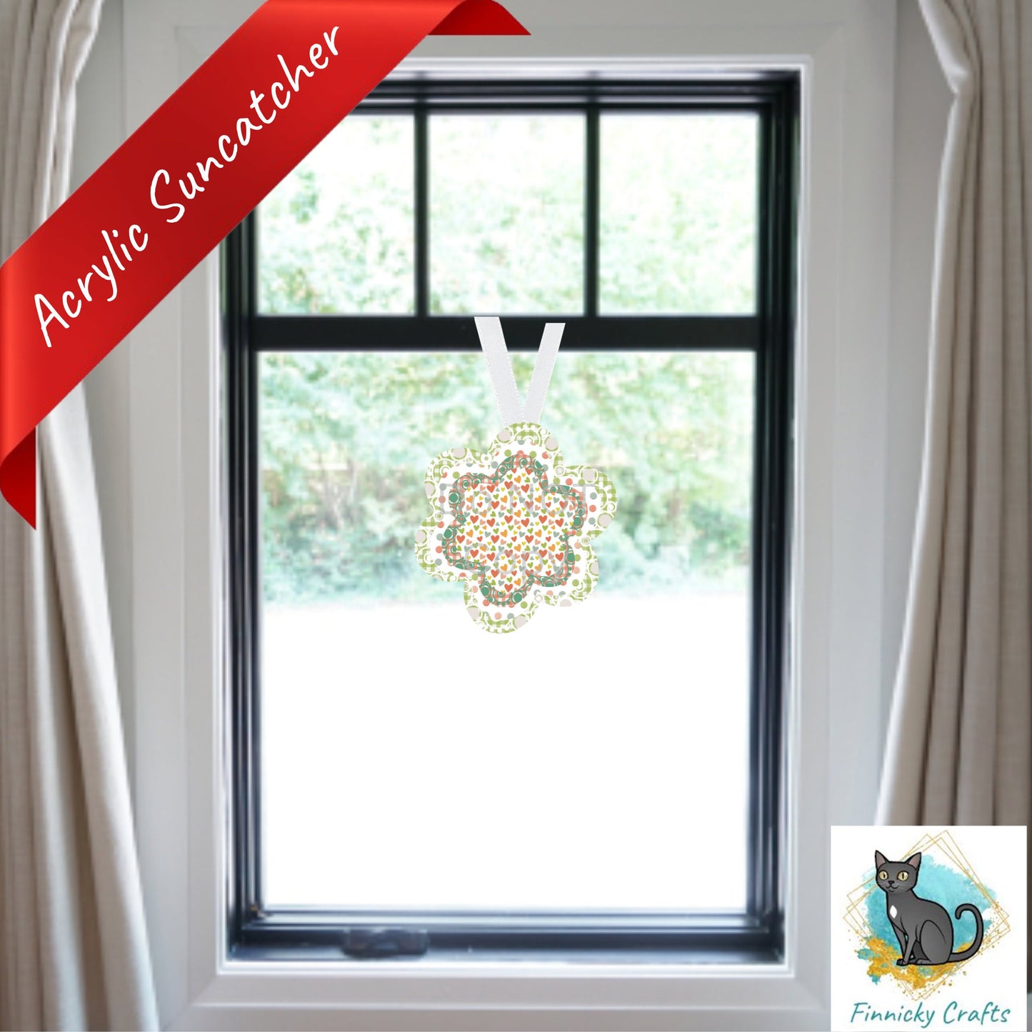 Chubby Flower Sublimation - MDF or Acrylic - Night Light - Digital Design- Earrings - Signs - Sun Catchers - Purse Charms - Quilt