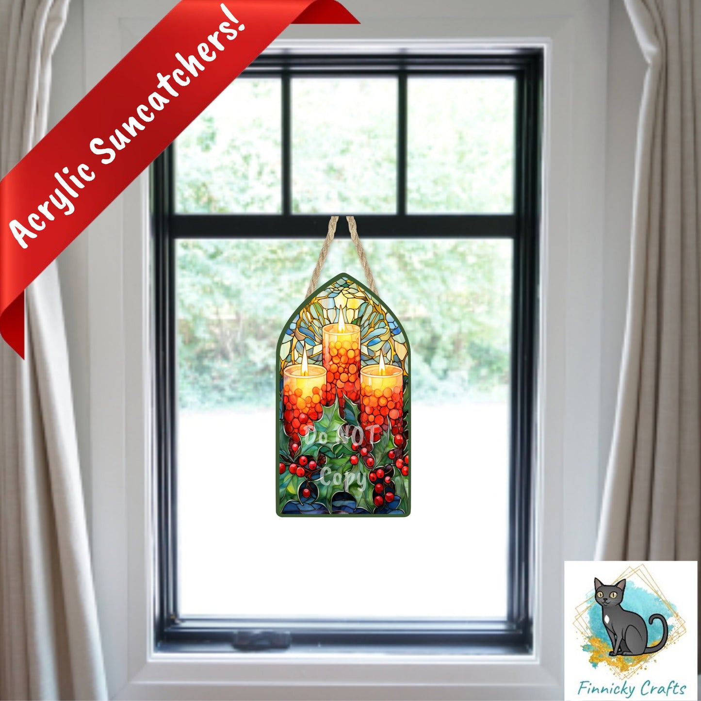 Christmas Stained Glass, Church Window, Sign, Sublimation, Digital, PNG, Design, MDF, Acrylic, Nightlight, Earrings, Suncatchers