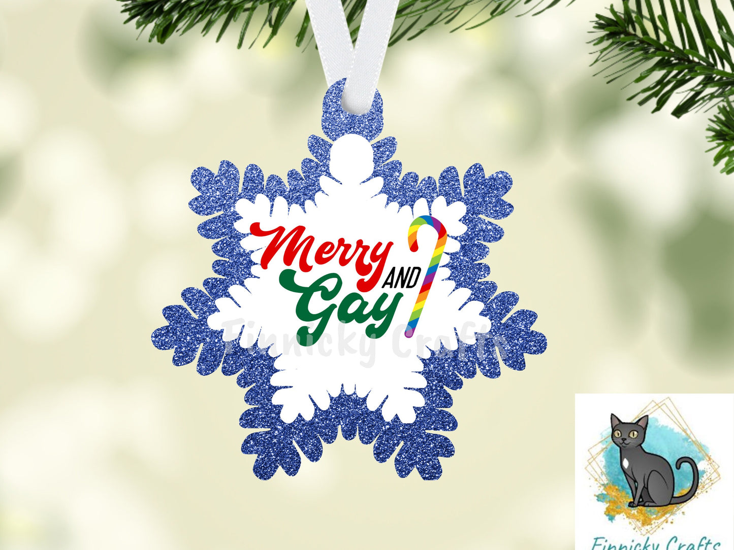 Snowflake Shape, Gay Pride, Christmas, Digital, PNG, Download, Ornament, Sublimation, Christmas, Badge Reel