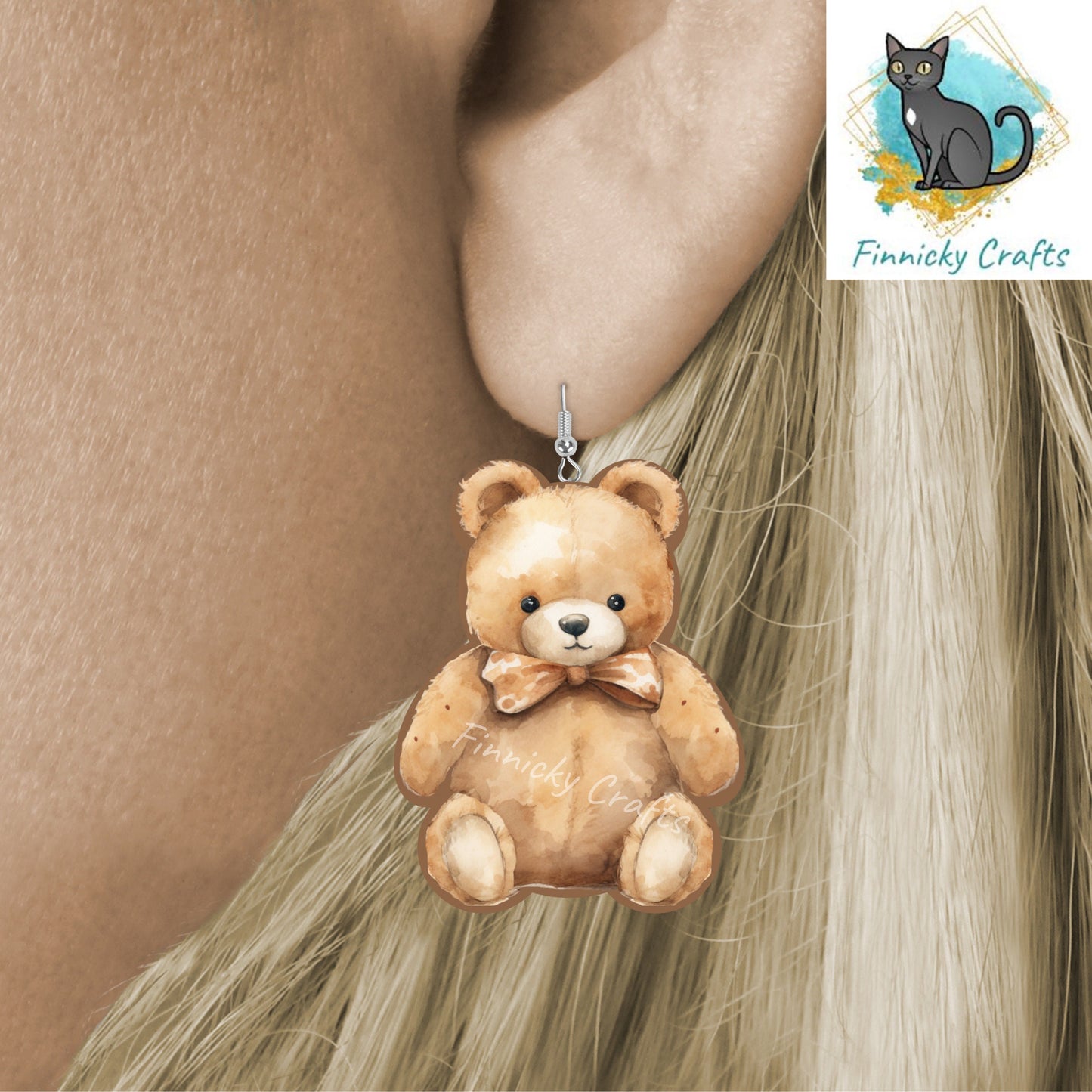 Teddy Bear Bundle - Sublimation Design - Pink Bear, Blue Bear, Brown Bear PNG, Digital Download, Acrylic, MDF, Sublimation, decorations