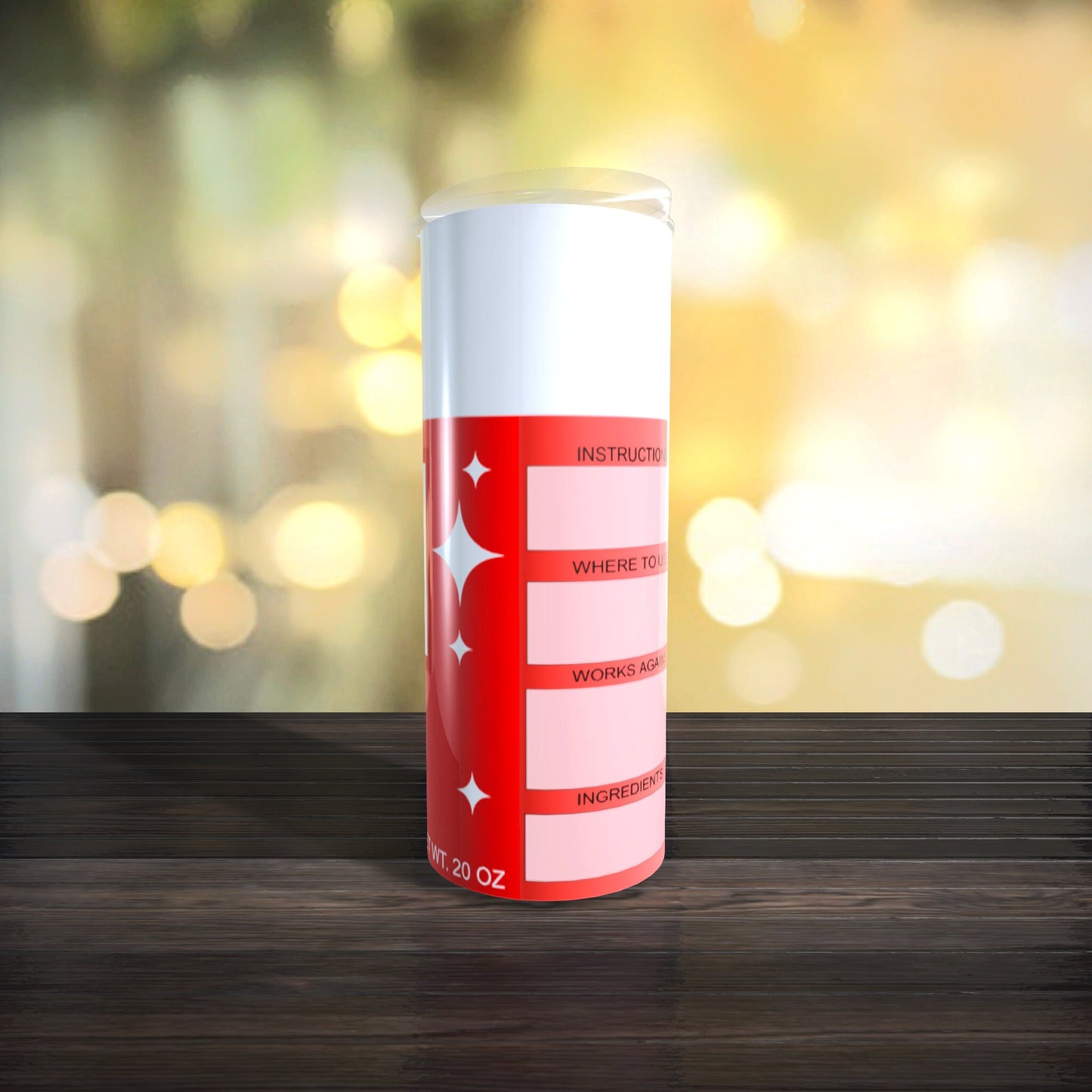 Customizable Spray Can Tumbler Template - Be Gone Template - Red - Digital Design - Sublimation Tumbler