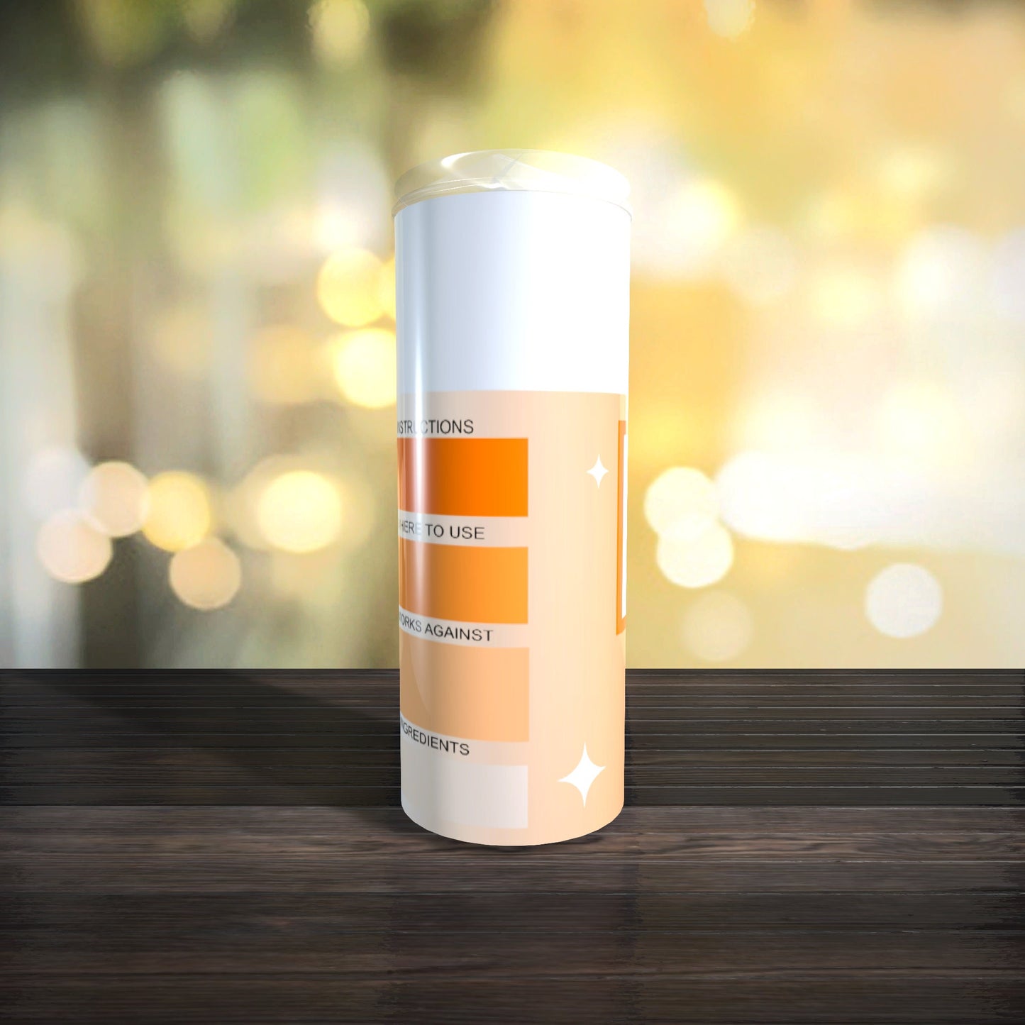 Customizable Spray Can Tumbler Template - Be Gone Template - Orange - Digital Design - Sublimation Tumbler