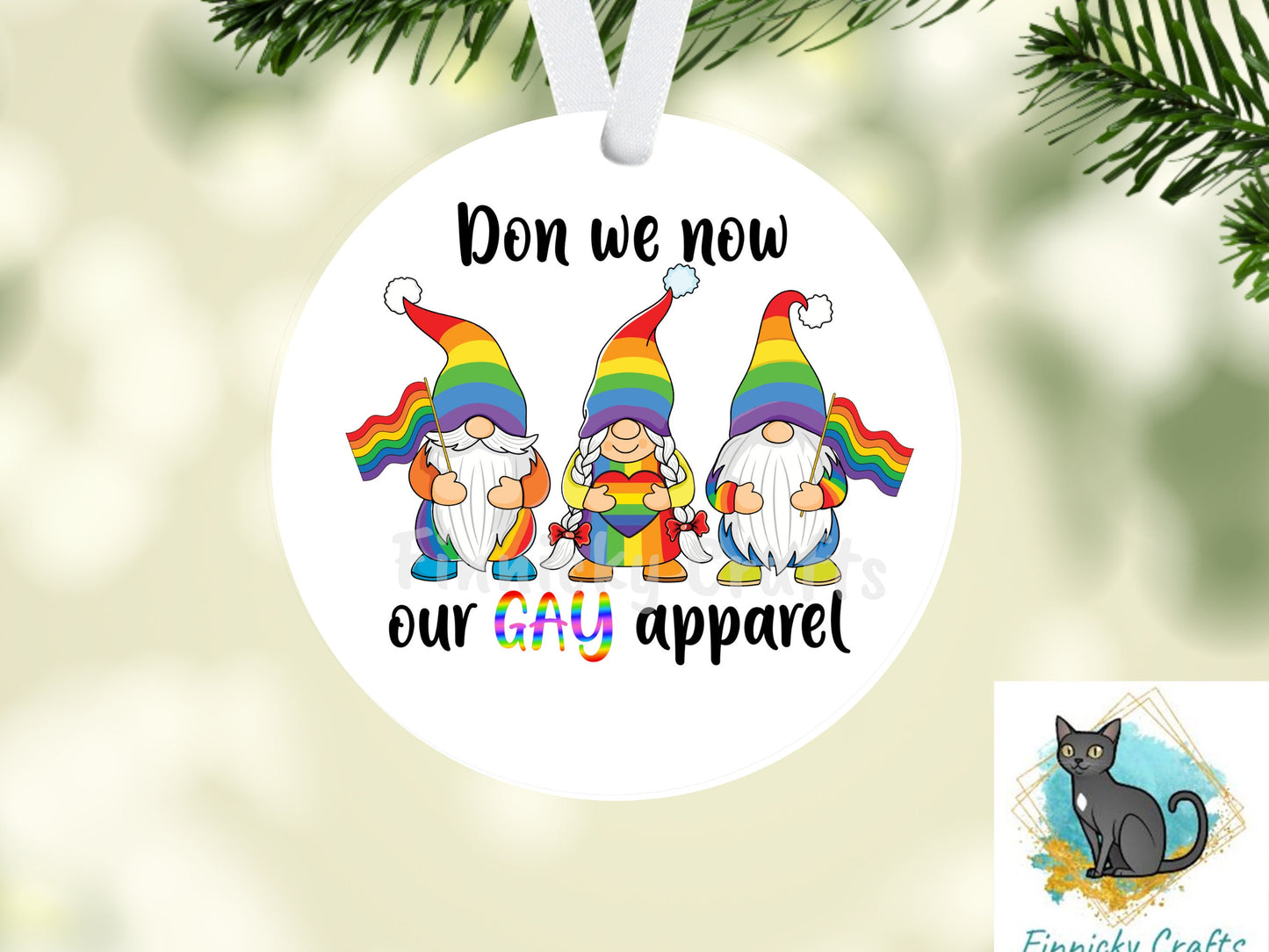 Round Shape, Gay Pride, Christmas, Digital, PNG, Download, Ornament, Sublimation, Christmas, Badge Reel