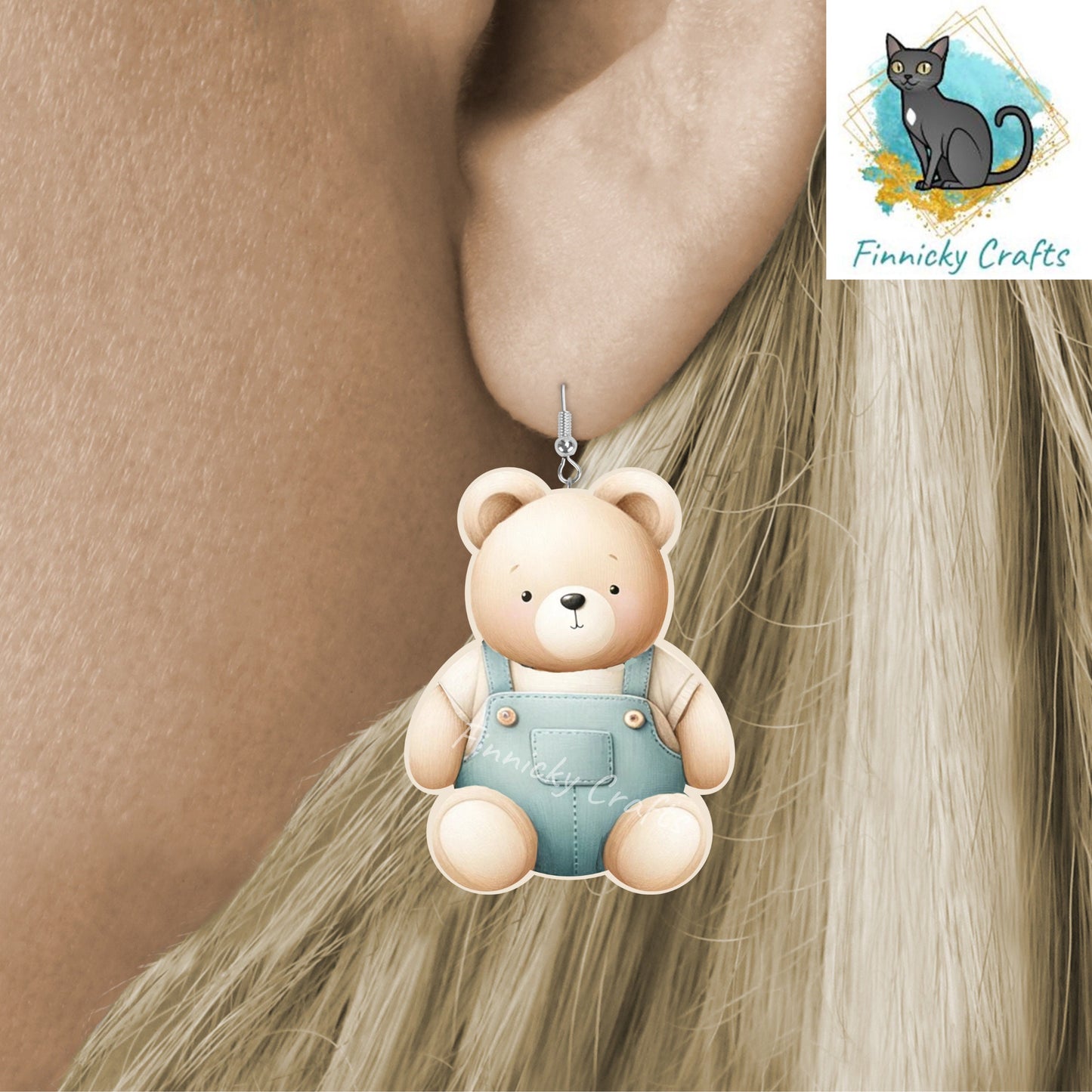 Teddy Bear Bundle - Sublimation Design - Pink Bear, Blue Bear, Brown Bear PNG, Digital Download, Acrylic, MDF, Sublimation, decorations