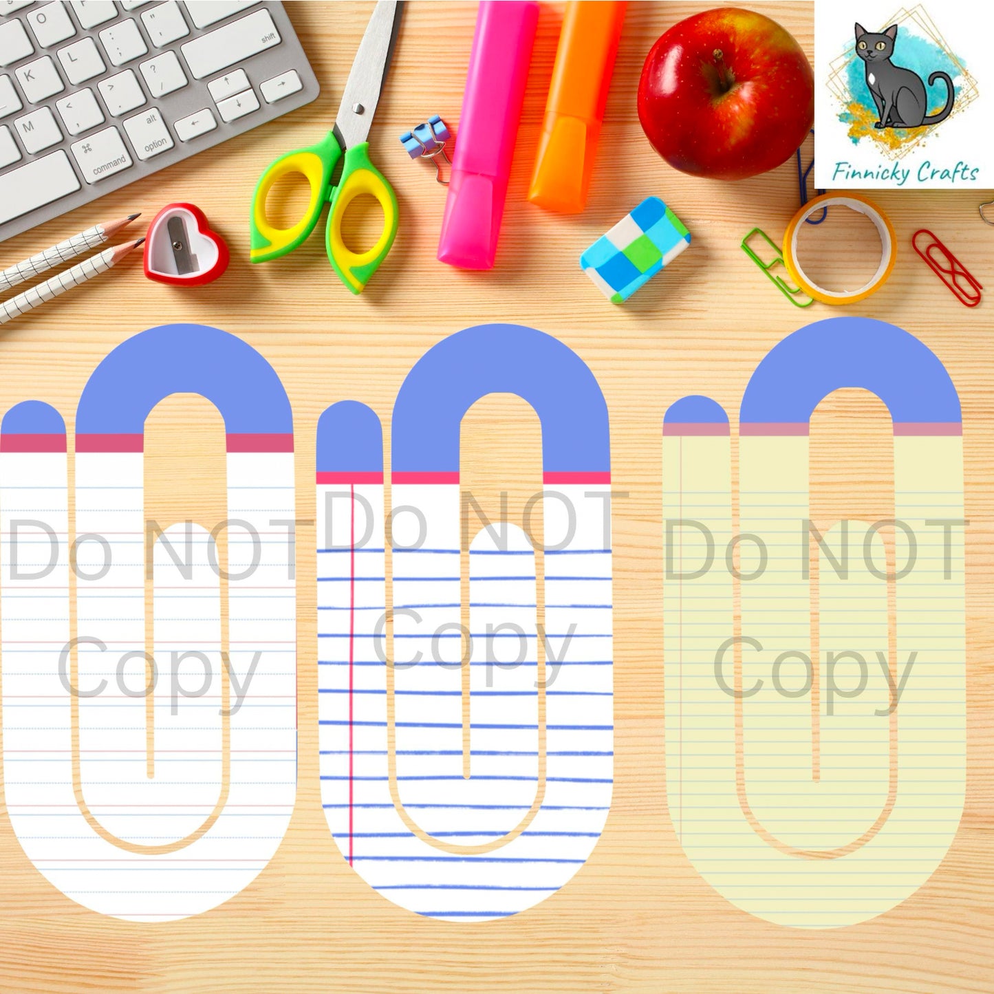 Teacher Paperclips Sublimation PNG - Instant Digital Download - PNG