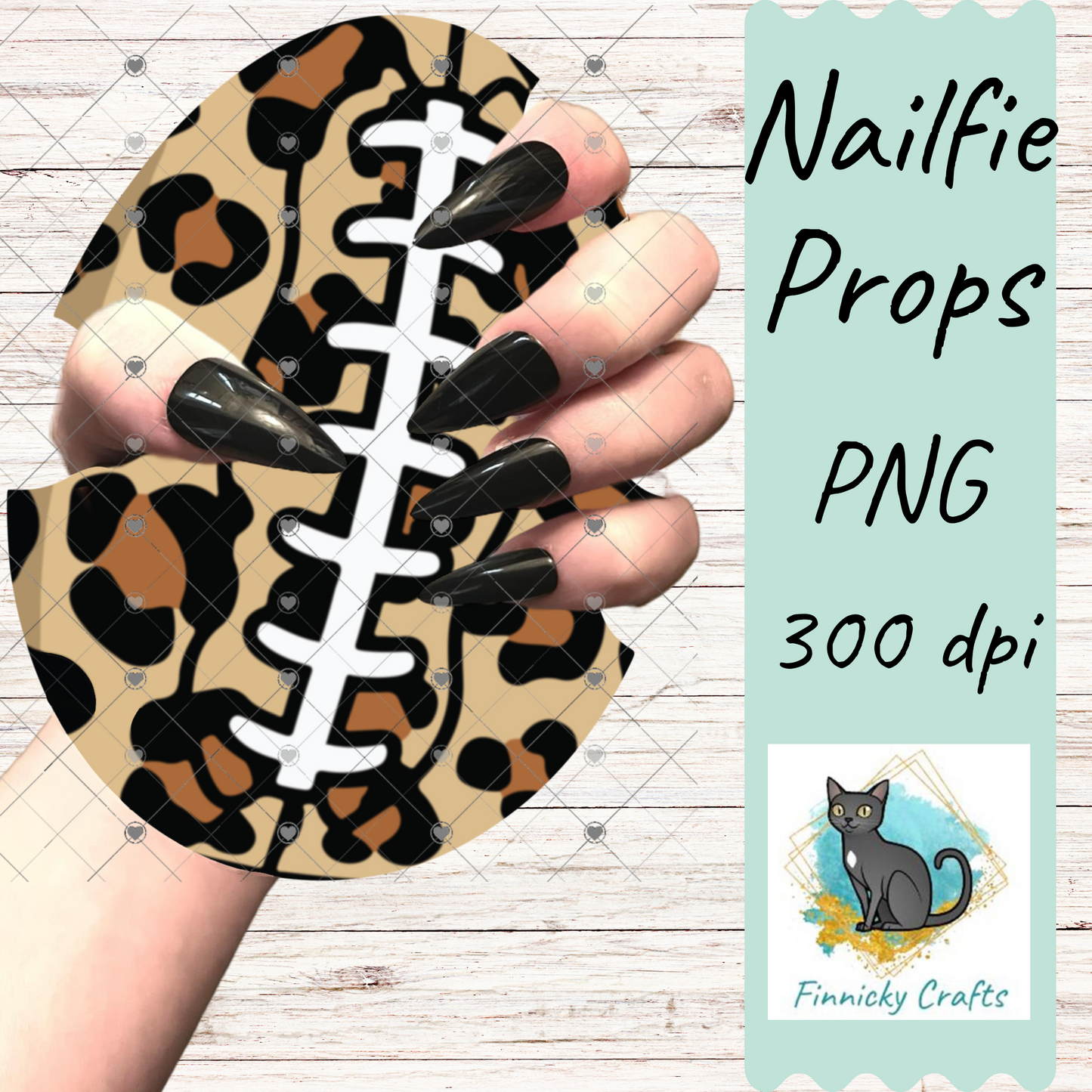 Egg-Shaped Football bundle Nailfie Prop - Sublimation - Digital Design