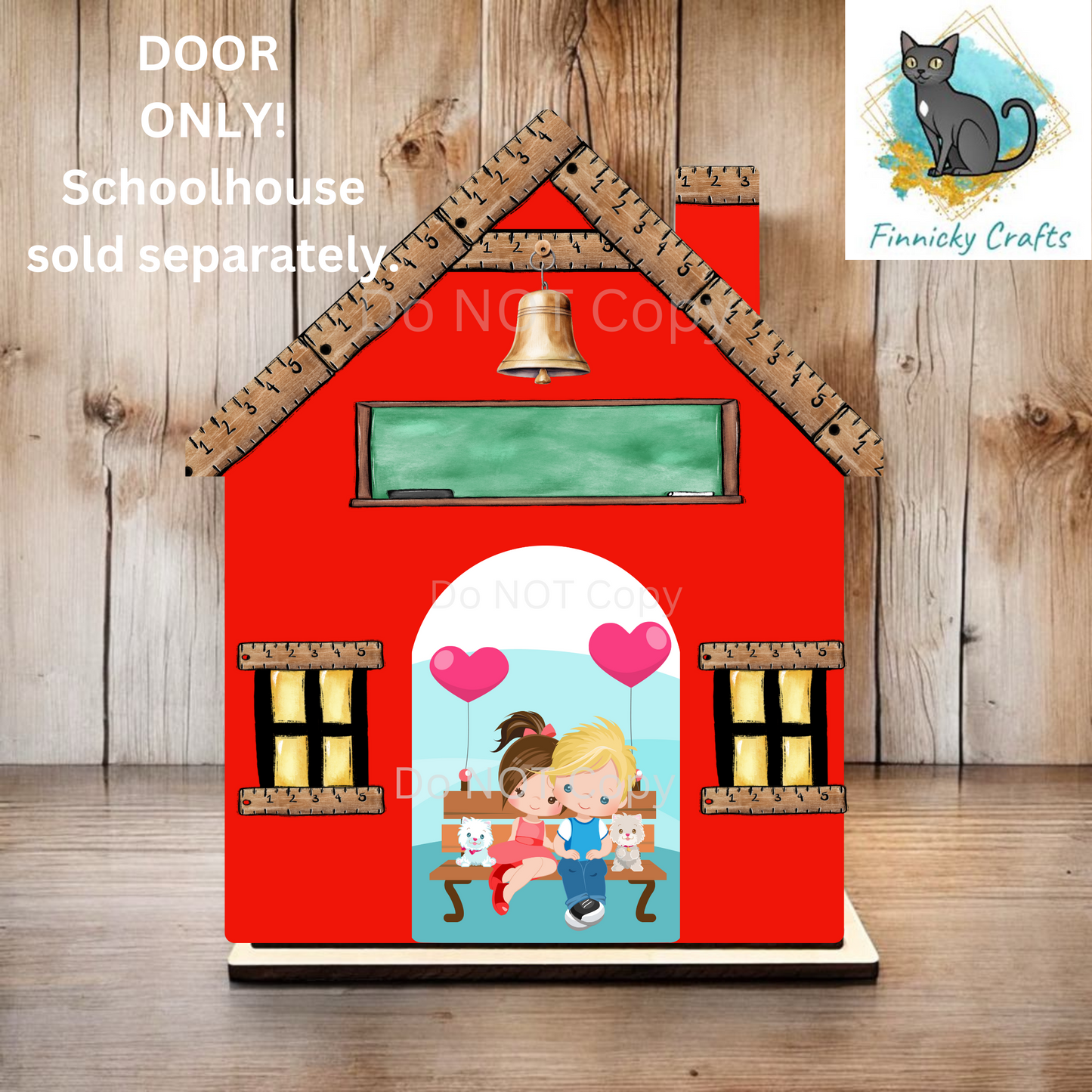 Schoolhouse Valentine’s Day Door Sign, Sublimation, Digital, PNG, Design, Download - DOOR ONLY