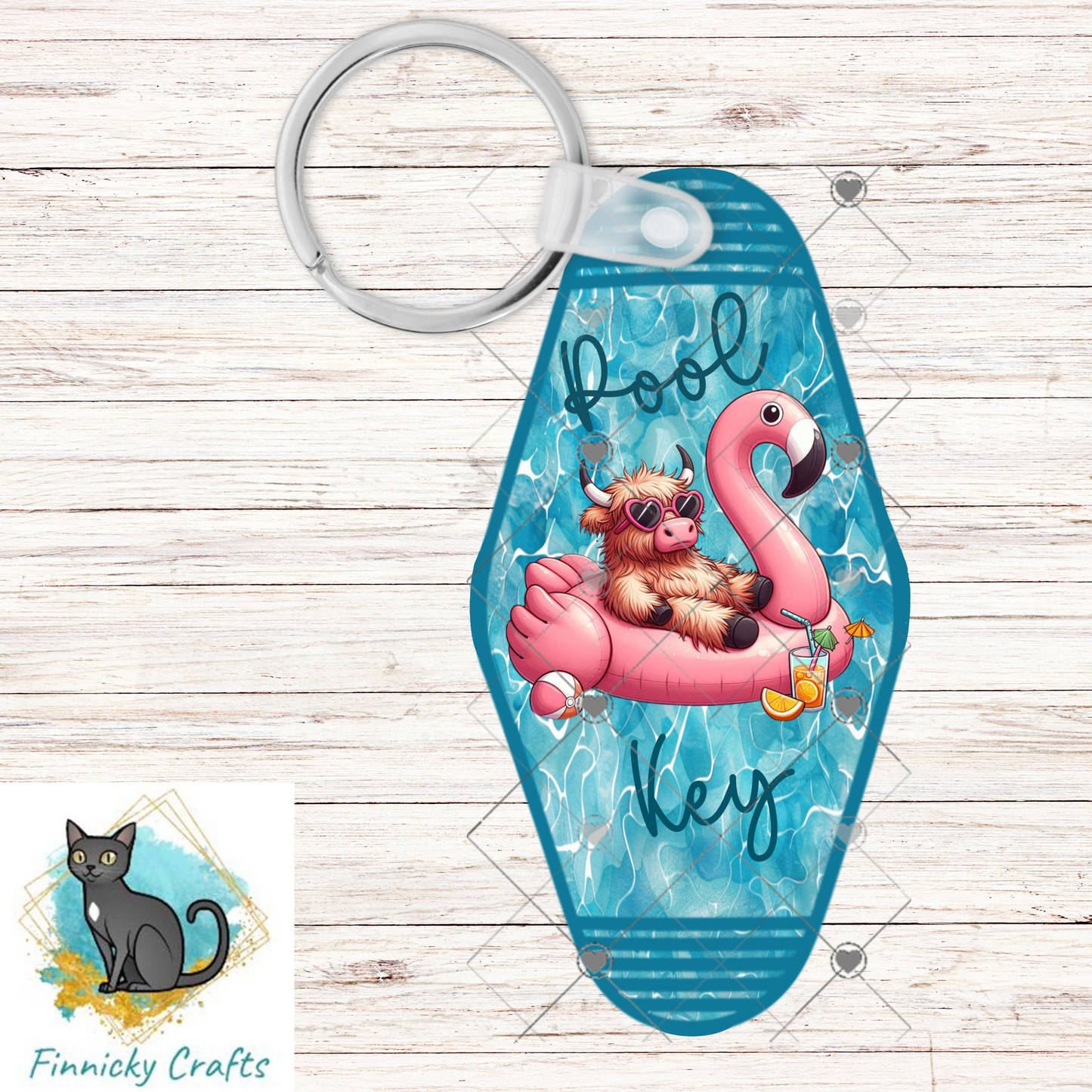 Motel Pool Key, Sublimation, Digital, PNG Design, Download for Keychain