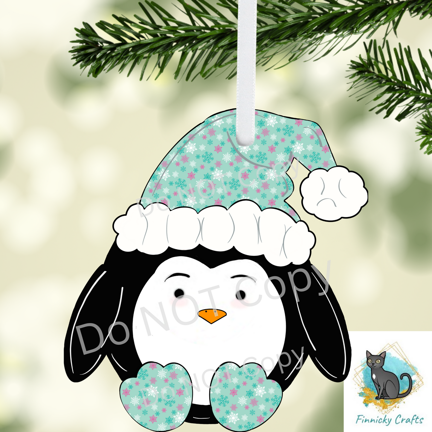 Penguin Ornament, Nightlight, Decoration, Winter, Christmas, gift, Sublimation, Digital, PNG, Design, Download,MDF,Acrylic, DTF