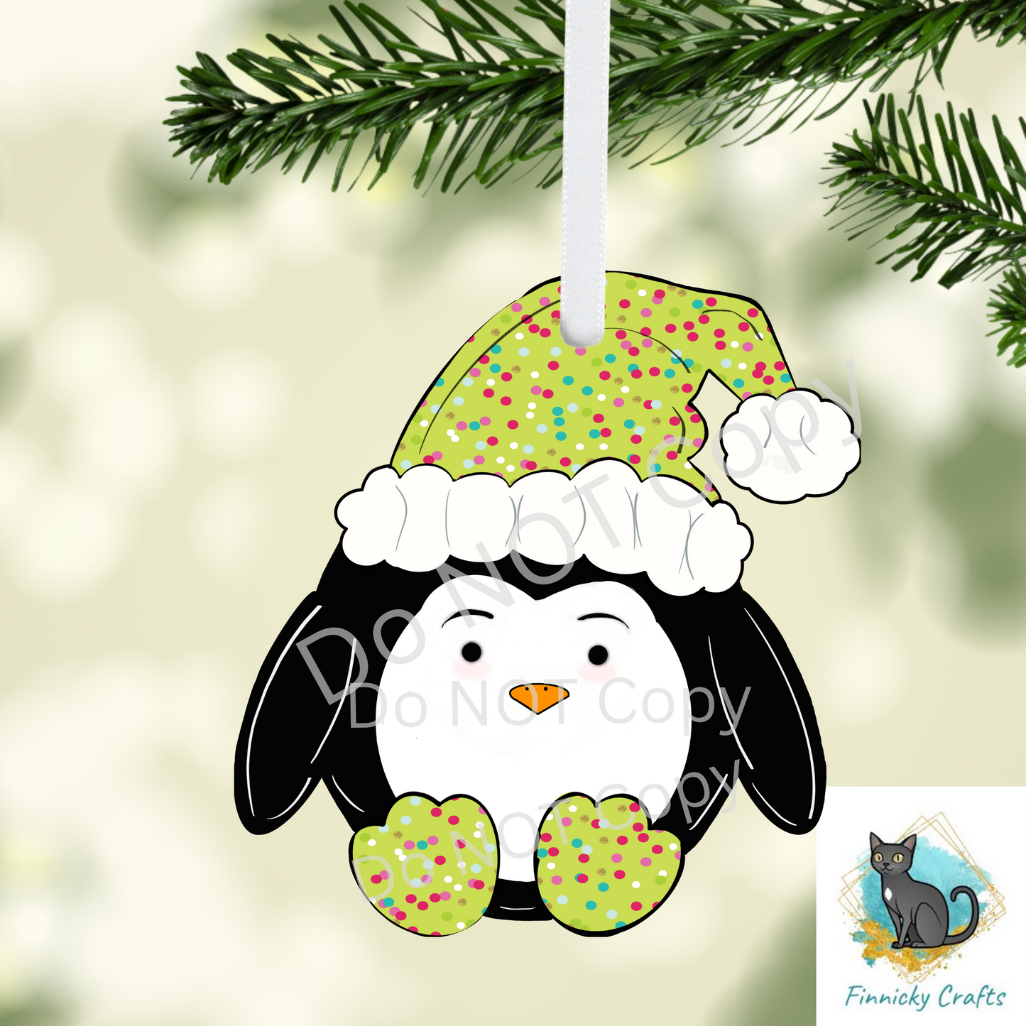 Penguin Ornament, Nightlight, Decoration, Winter, Christmas, gift, Sublimation, Digital, PNG, Design, Download,MDF,Acrylic, DTF