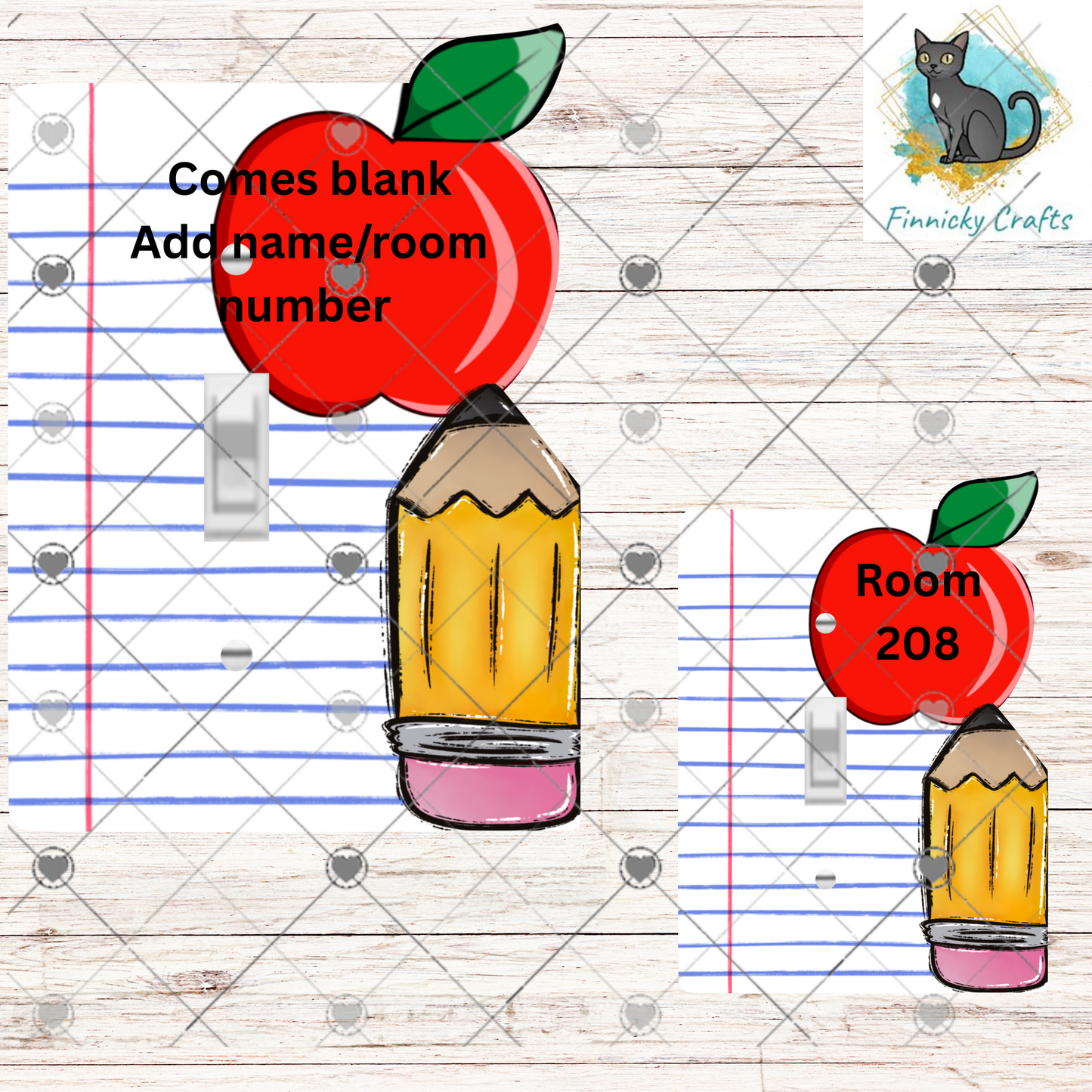 Teacher/School Light Switch Sublimation, Digital, PNG, Design, Download