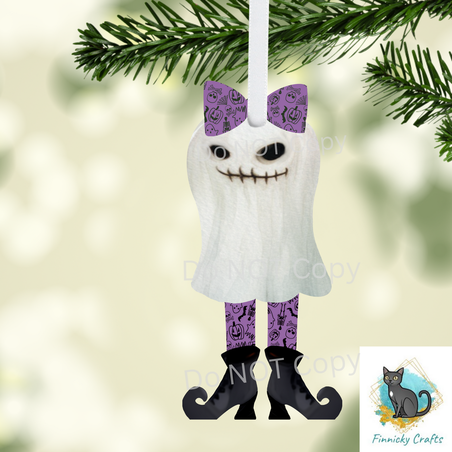 Ghost with legs bundle - Sublimation Design - cat, spooky, earrings, Halloween