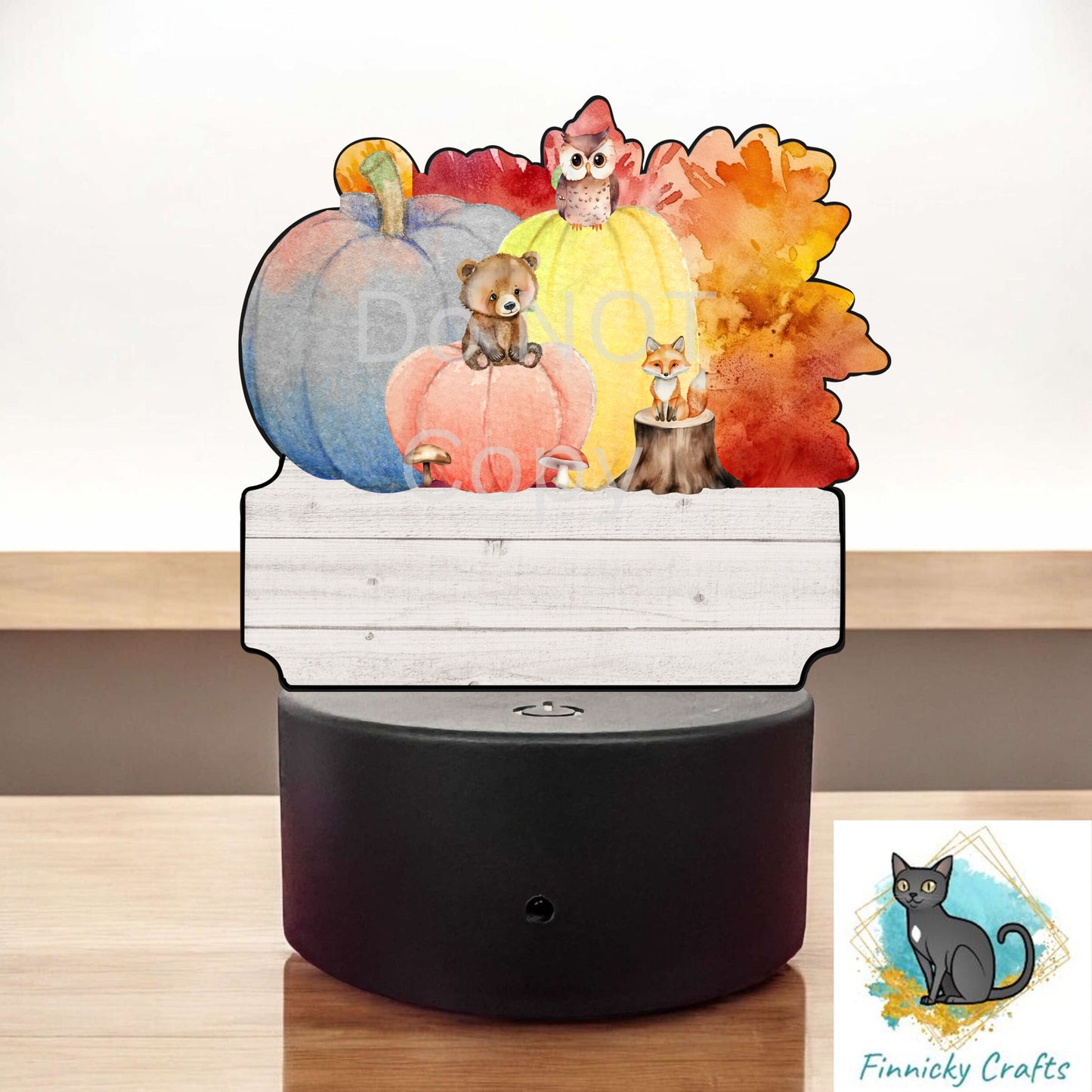 Fall Light Base, Love Fall Most of All, Sublimation Design PNG, Pumpkins, Welcome Sign, Woodland animals, autumn leaves, Words and blank
