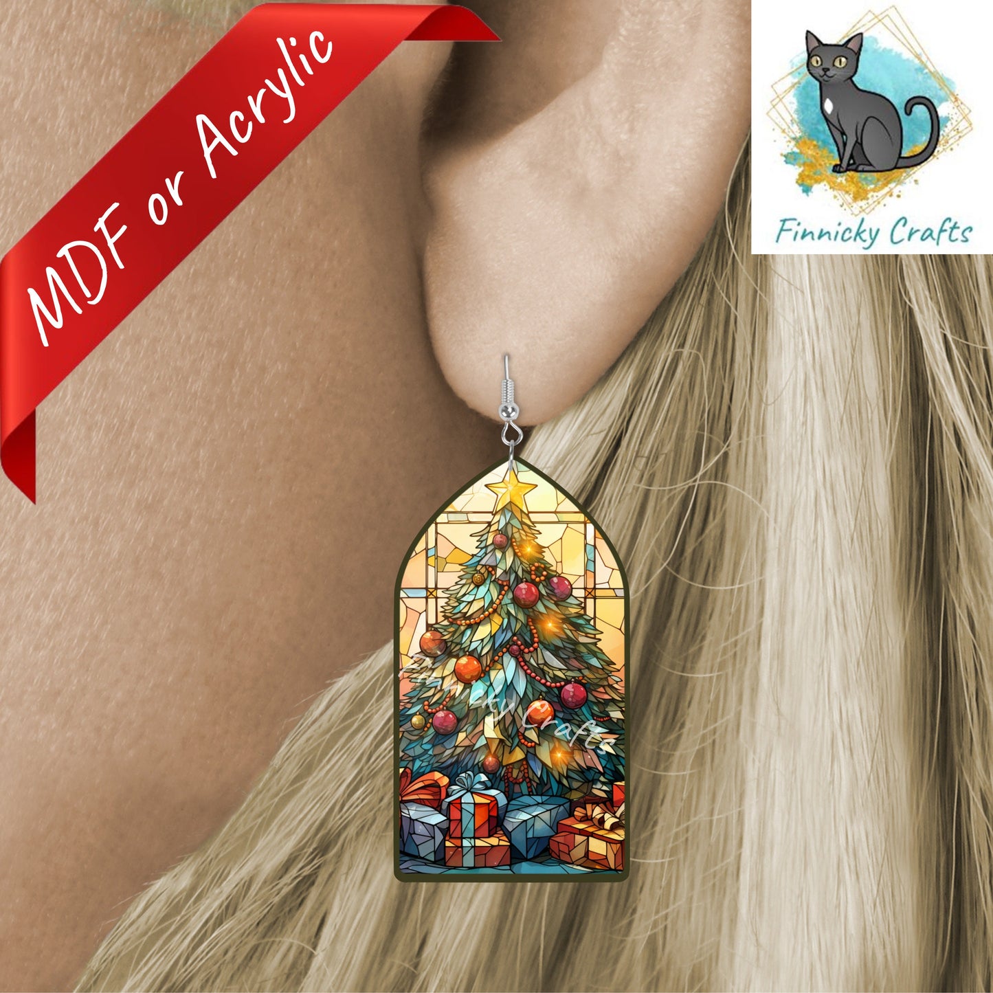 Christmas Stained Glass, Church Window, Sign, Sublimation, Digital, PNG, Design, MDF, Acrylic, Nightlight, Earrings, Suncatchers