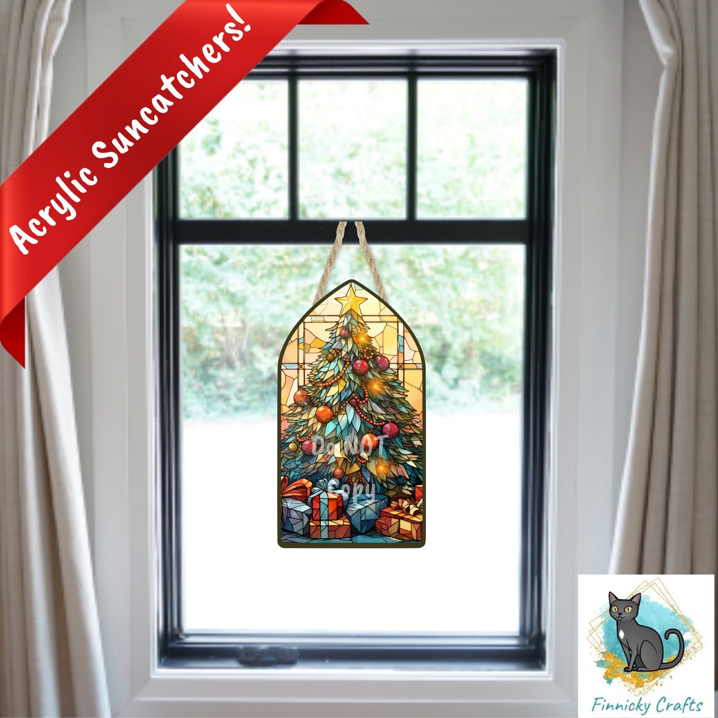 Christmas Stained Glass, Church Window, Sign, Sublimation, Digital, PNG, Design, MDF, Acrylic, Nightlight, Earrings, Suncatchers