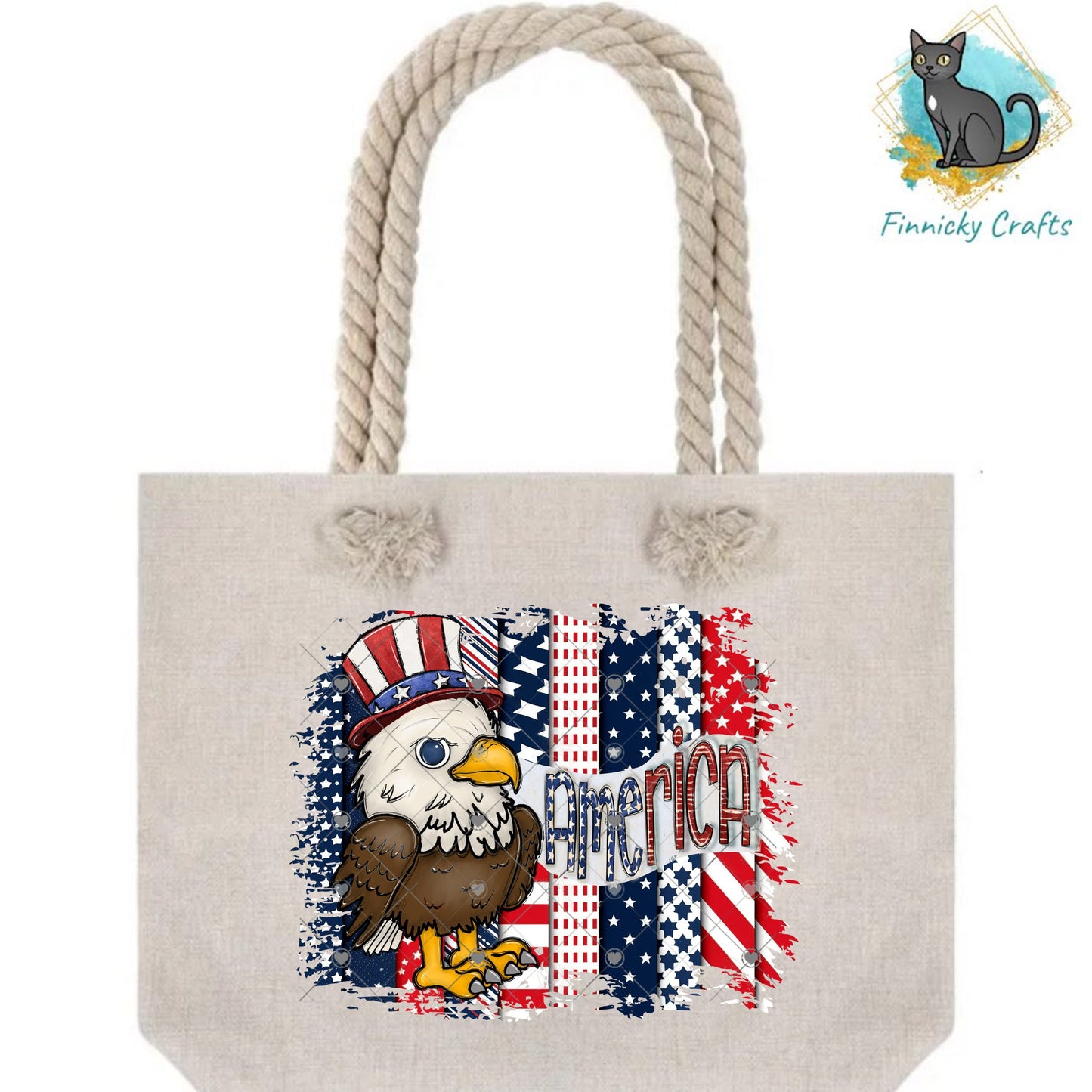 Patriotic America Eagle, Sublimation, Digital, PNG, Design, Download, T-shirt, Beach Bag, Tumbler