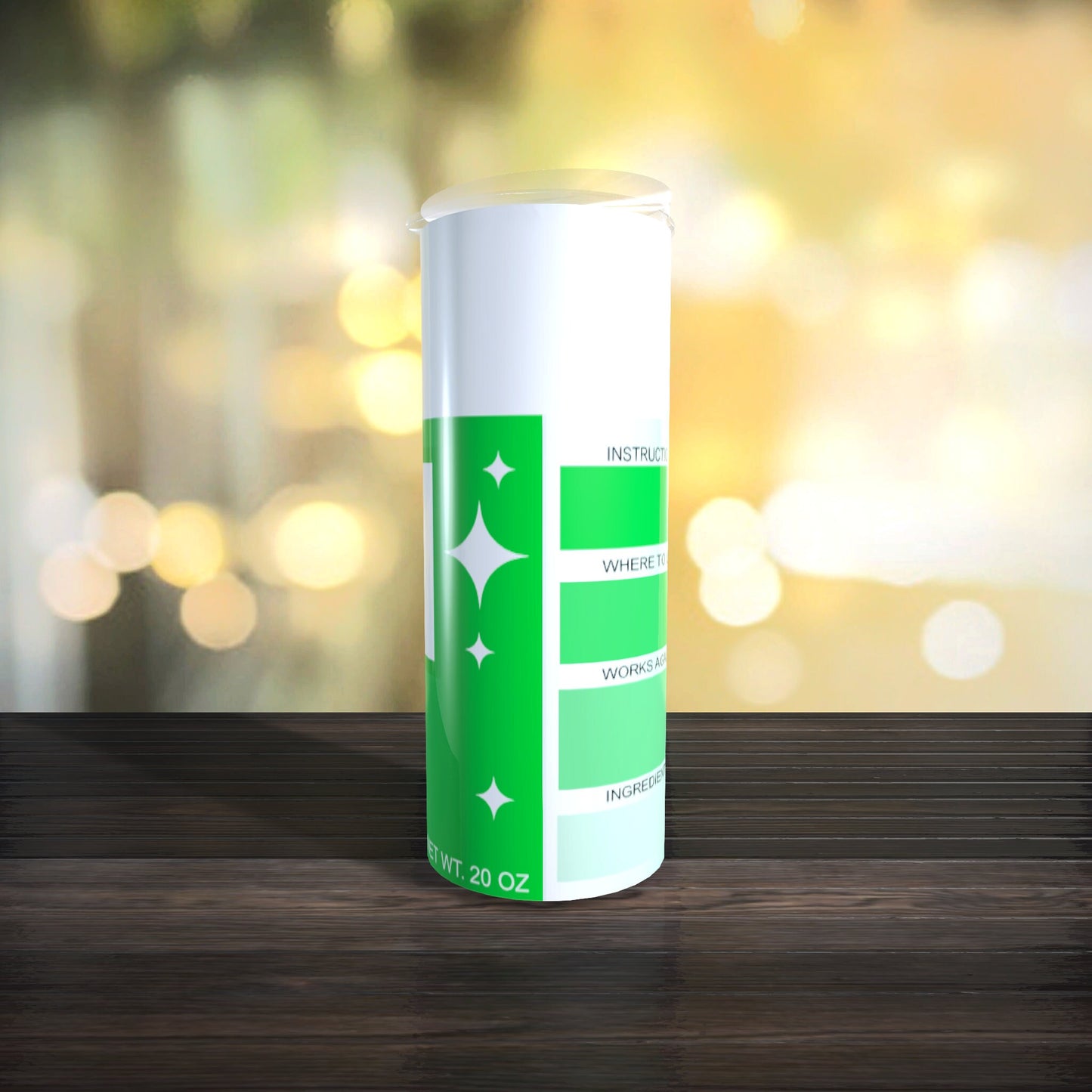 Customizable Spray Can Tumbler Template - Be Gone Template - Green - Digital Design - Sublimation Tumbler
