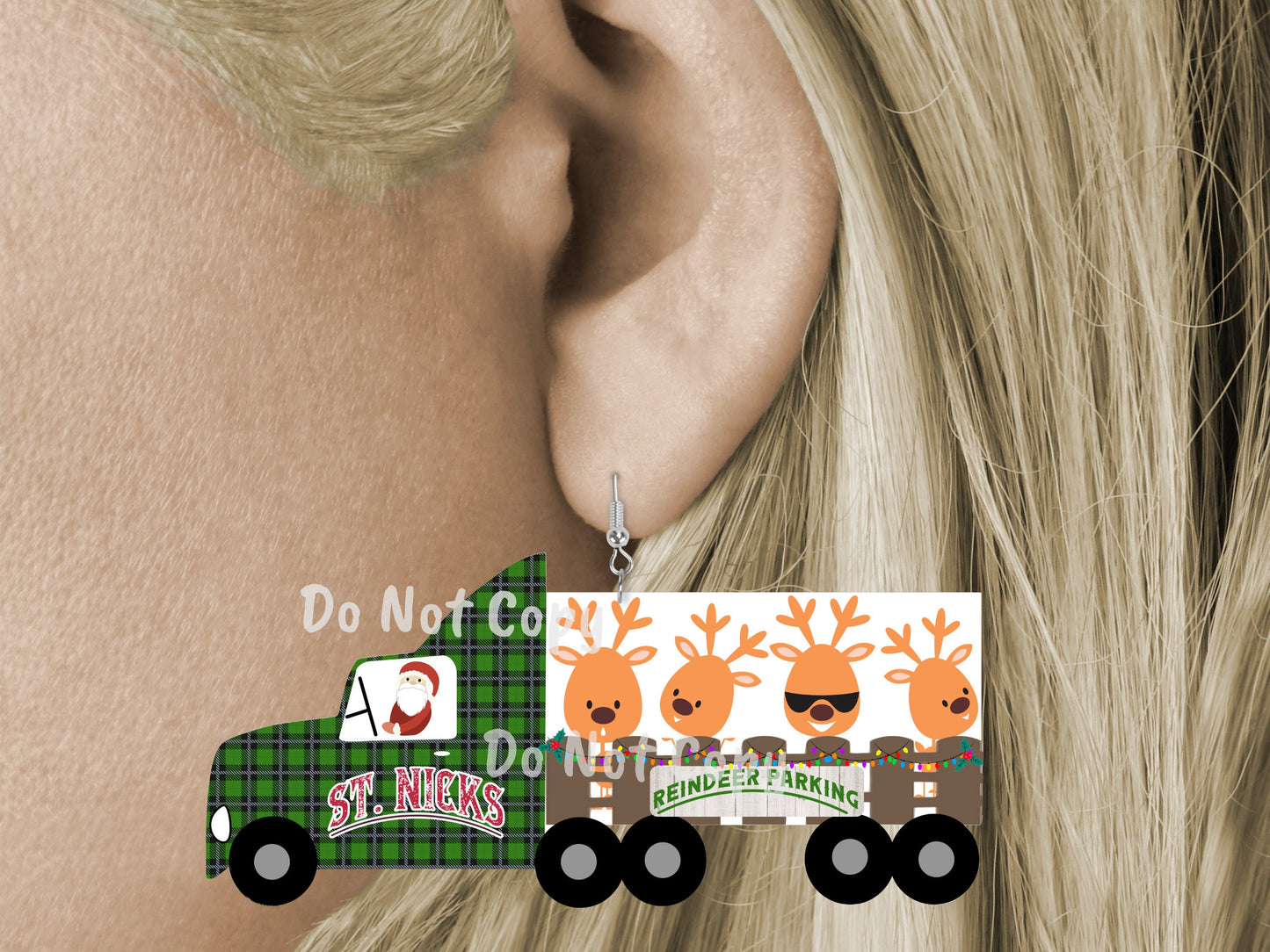 18 Wheeler, Santa, Reindeer, Truck,Sublimation, Digital, PNG, Design, Download Only, Ornament, Decoration, Sign