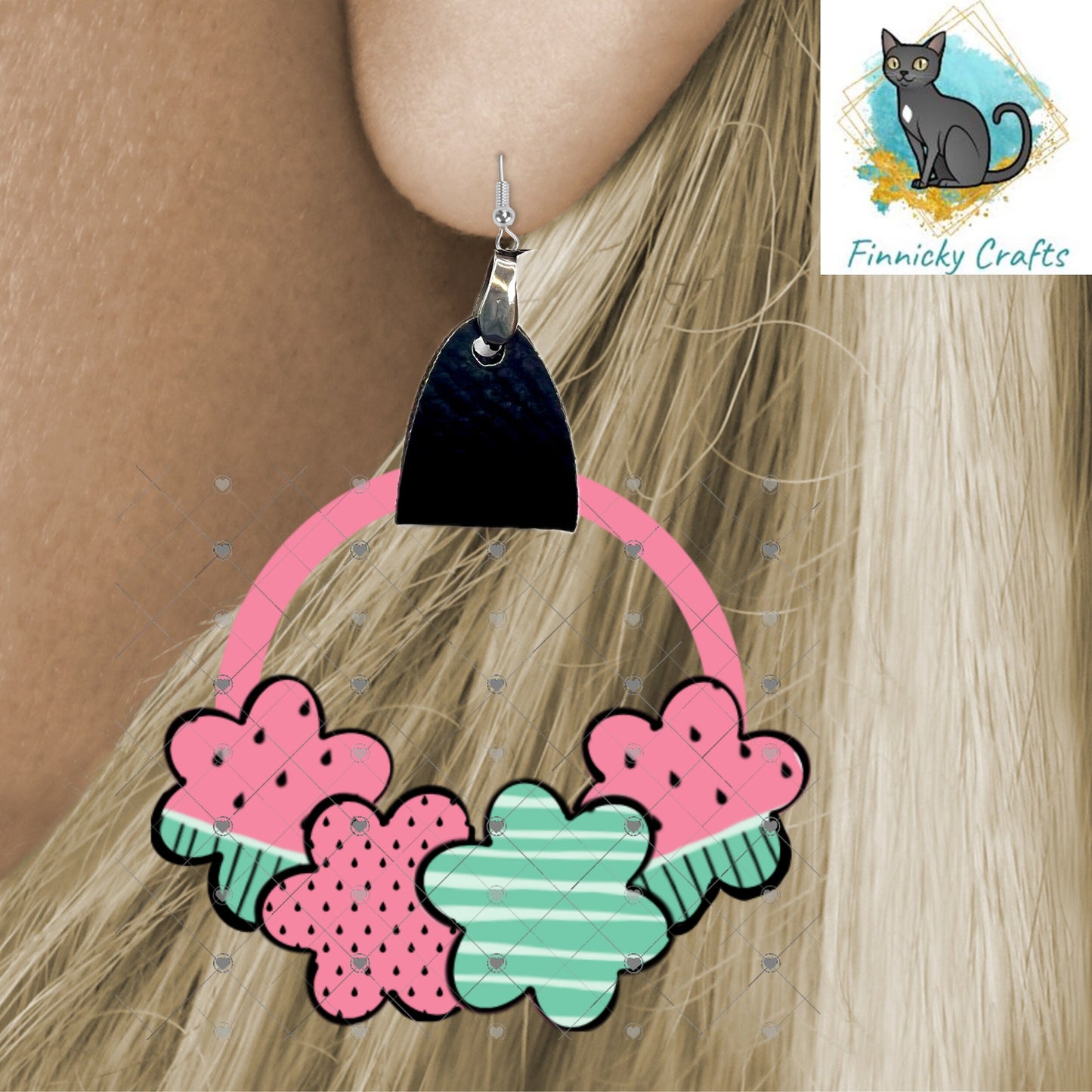 Leather flower Earrings Bundle Sublimation, Digital, PNG, Design, Download