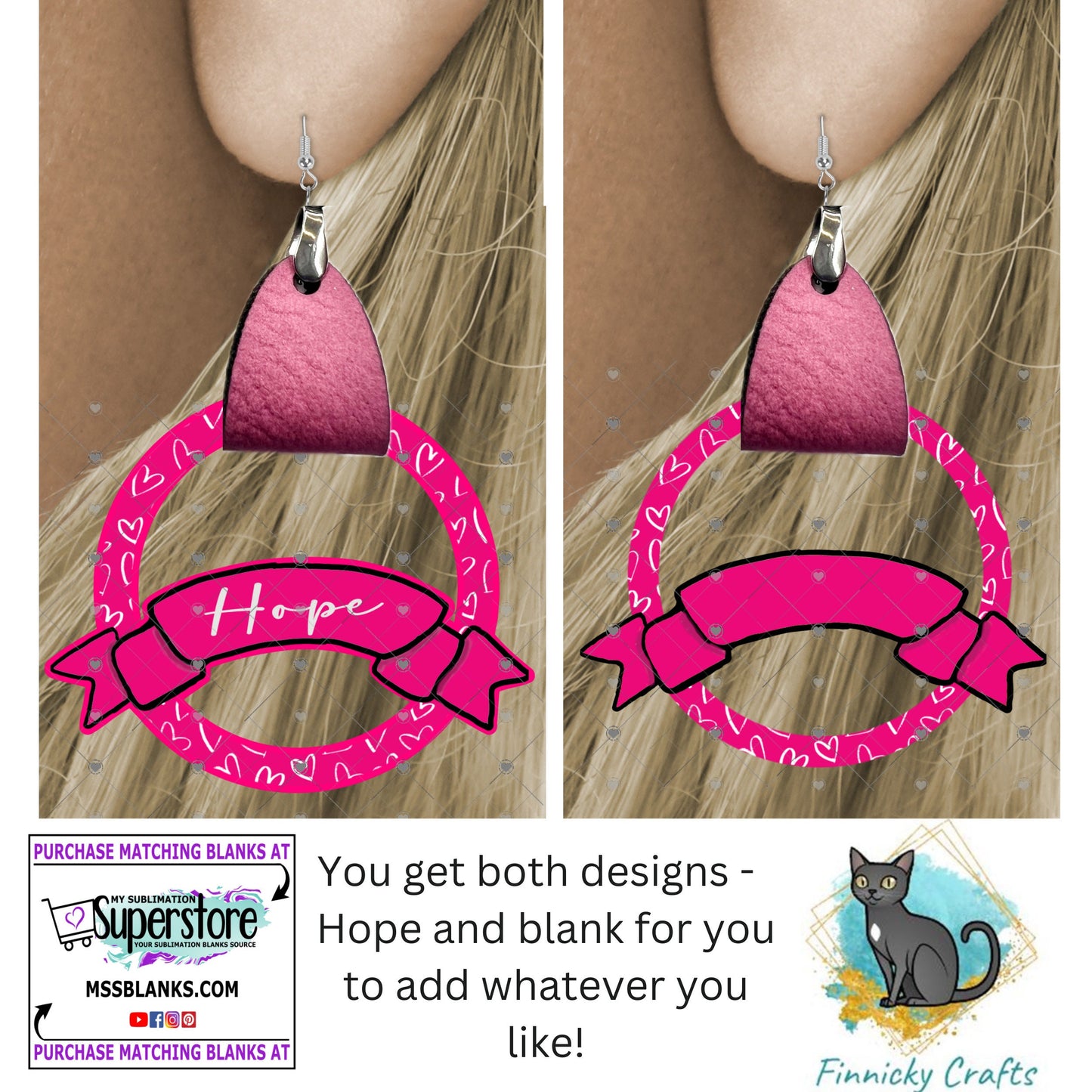 Leather Ribbon Earrings PNG, Earring Design, Sublimation Leather Earring.