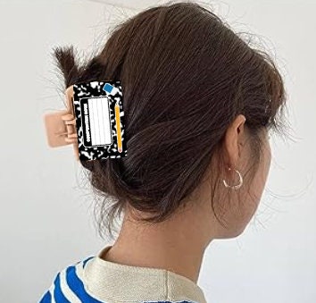 School, Teacher, Gift, composition notebook, Large hair clip, small hair clip, earrings, sublimation, png