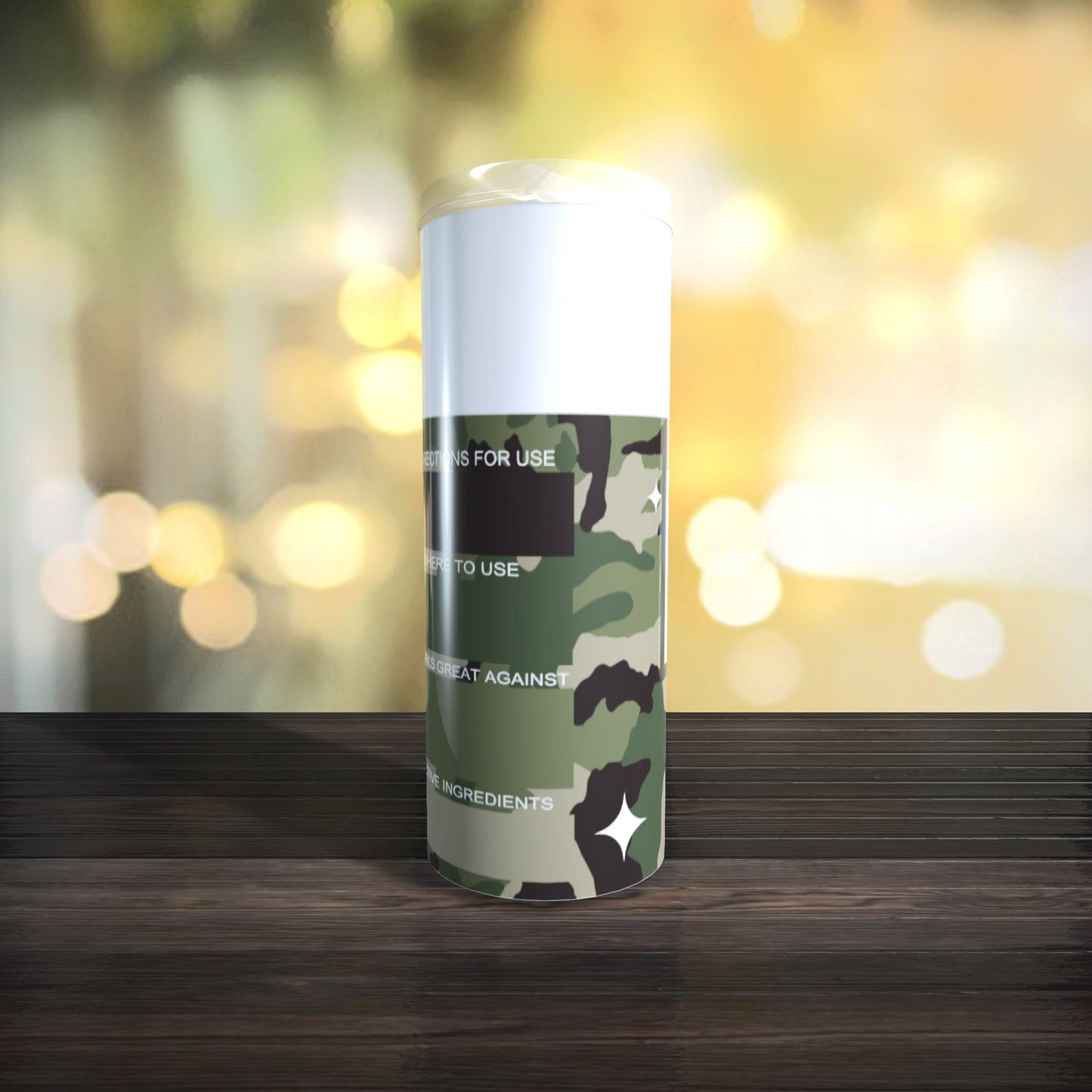 Customizable Spray Can Tumbler Template - Be Gone Template - Green Camo - Digital Design - Sublimation Tumbler