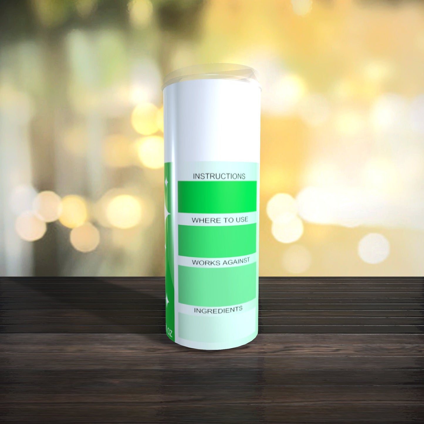Customizable Spray Can Tumbler Template - Be Gone Template - Green - Digital Design - Sublimation Tumbler