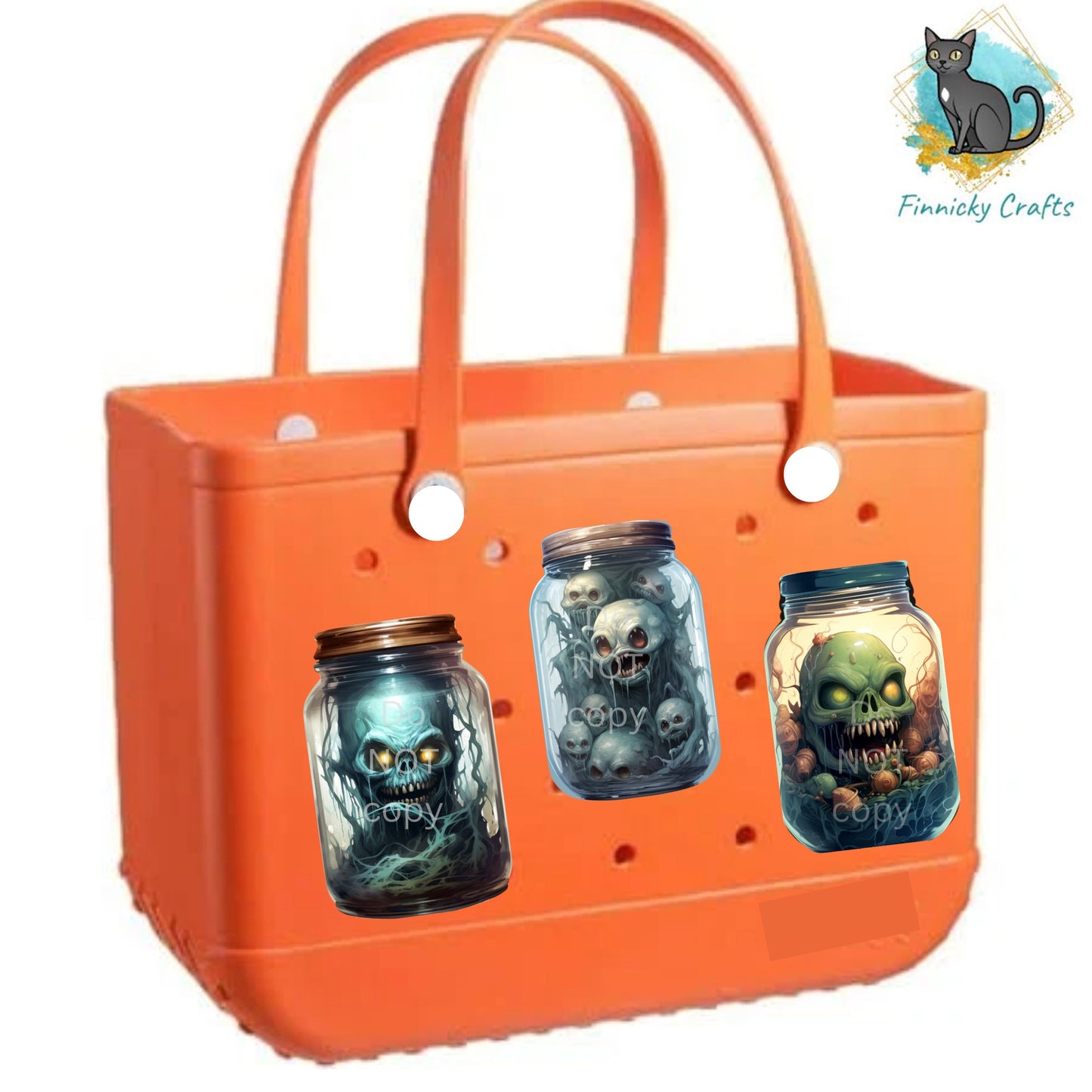 Halloween Mason Jar Sublimation Digital Design Bundle - Ghouls, Creatures - MDF, Acrylic - Earrings, Sign, Nightlight, Bag Charm