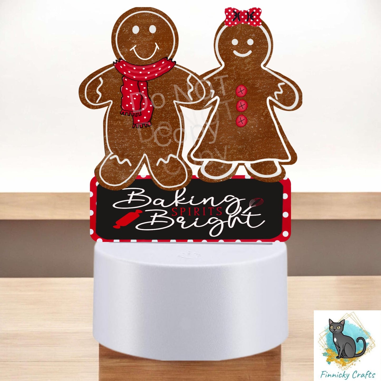 Gingerbread Couple, Gingerbread Man, Gingerbread Girl Digital, PNG, Design, Download, Light Base Decor, Baking Spirits Bright