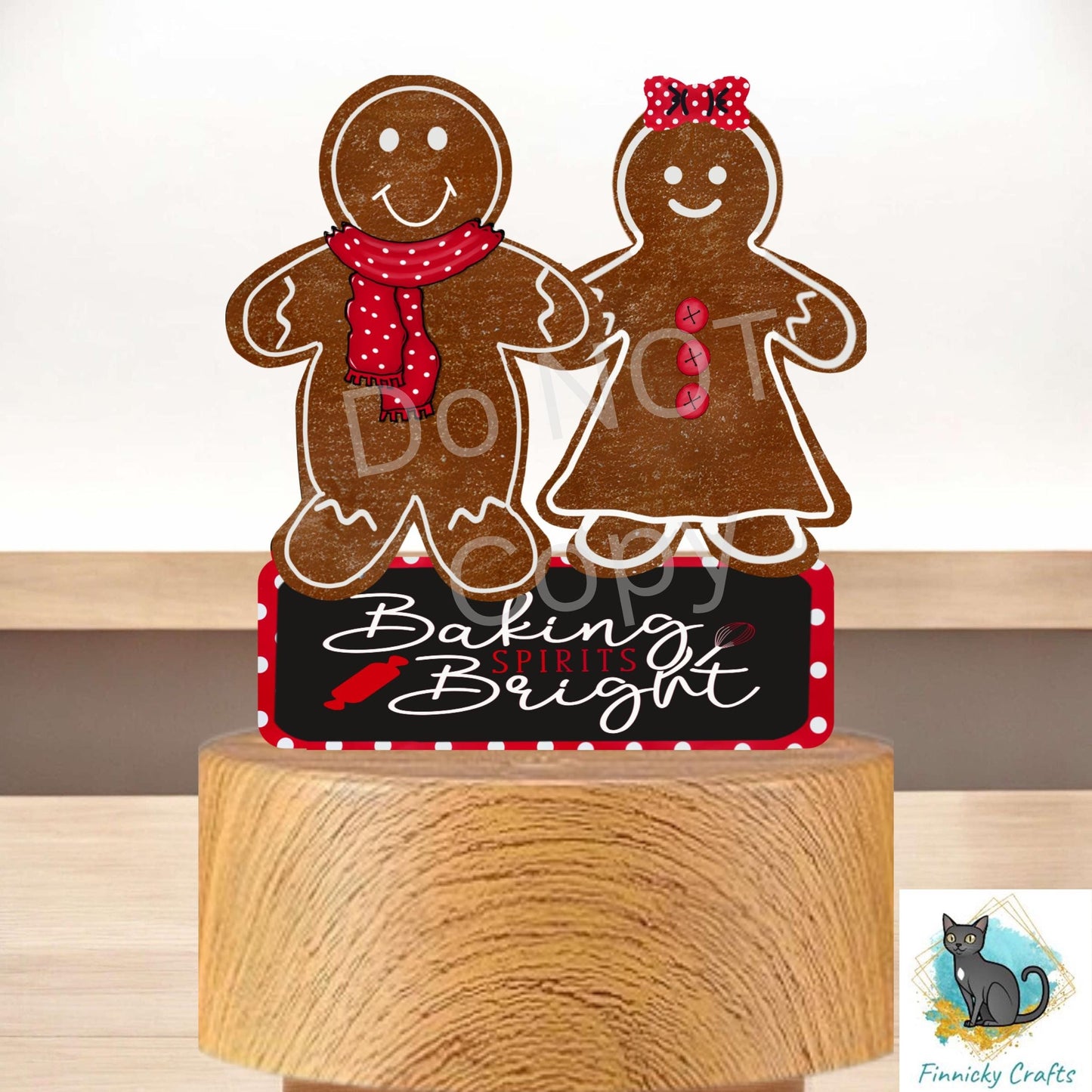 Gingerbread Couple, Gingerbread Man, Gingerbread Girl Digital, PNG, Design, Download, Light Base Decor, Baking Spirits Bright