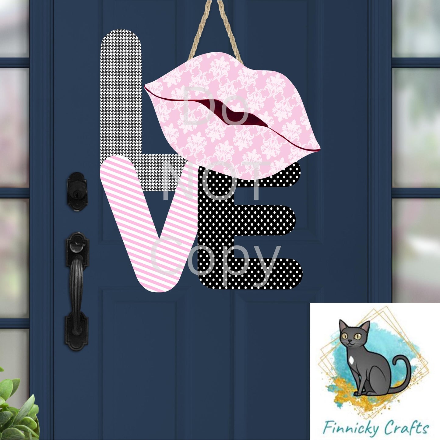Pink, Black, Love Lips, Sublimation, Digital Design, PNG, Download,