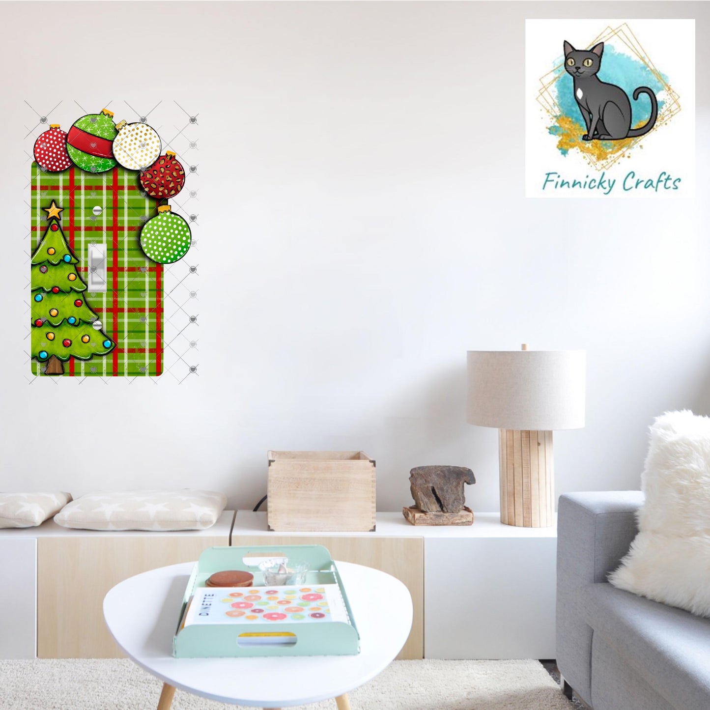 Christmas Bulbs Light Switch, Sublimation, Decor, Sublimation, Digital, PNG, Design