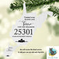 Customizable West Virginia State Shape, Home for the Holidays, Zip Code, Sublimation, PNG, Digital Download, Door Hanger, Ornament