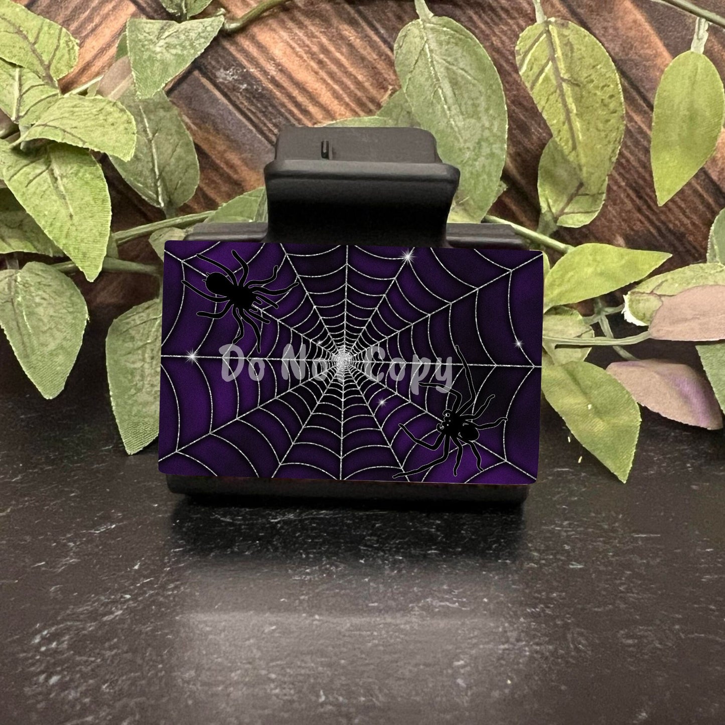 Purple Spider, Halloween, Spiderweb Large hair clip, small hair clip, earrings, sublimation, png