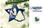 Nativity Scene Star with Tree Christmas Ornament png