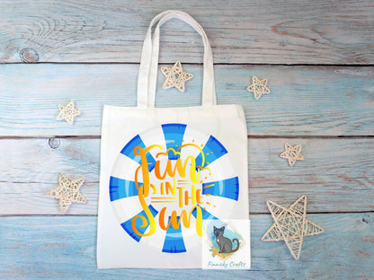 Sublimation Fun in the Sun Round Sign - T-shirt - Cap - Pillow - Apron - Coaster - Cup - Bag Design - Digital Download