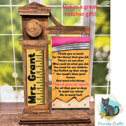 2 Piece Customizable Teacher Appreciation Interchangeable Sign, Teacher Thank You, Sublimation, Digital, PNG, Design, Download