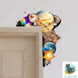 Space and Planets Corner Door Sitter -  Door Topper - Decoration - PNG Digital Download for Sublimation