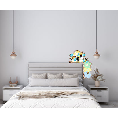 Honeybee House Corner Door Sitter- Door Topper - Decoration - Gift - PNG Digital Download for Sublimation - Over-the-door