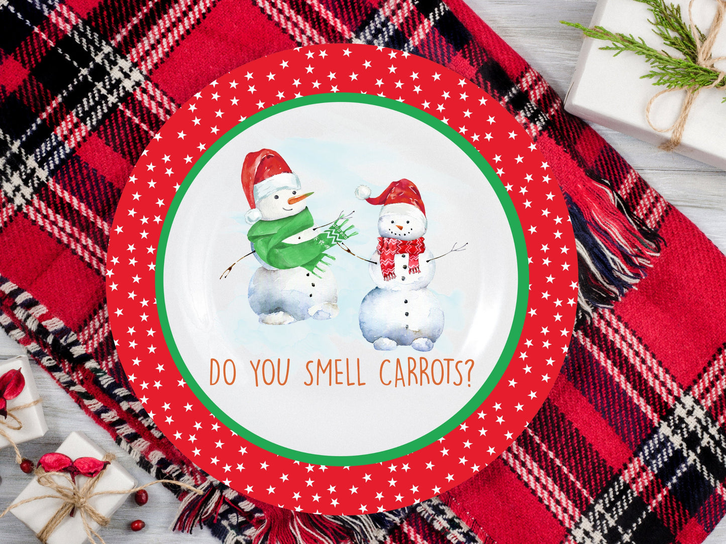 Do you smell carrots? funny snowmen Round Sign - T-shirt - Hat - Pillow - Apron - Coaster - Cup - Bag - Ornament Design - Digital Download