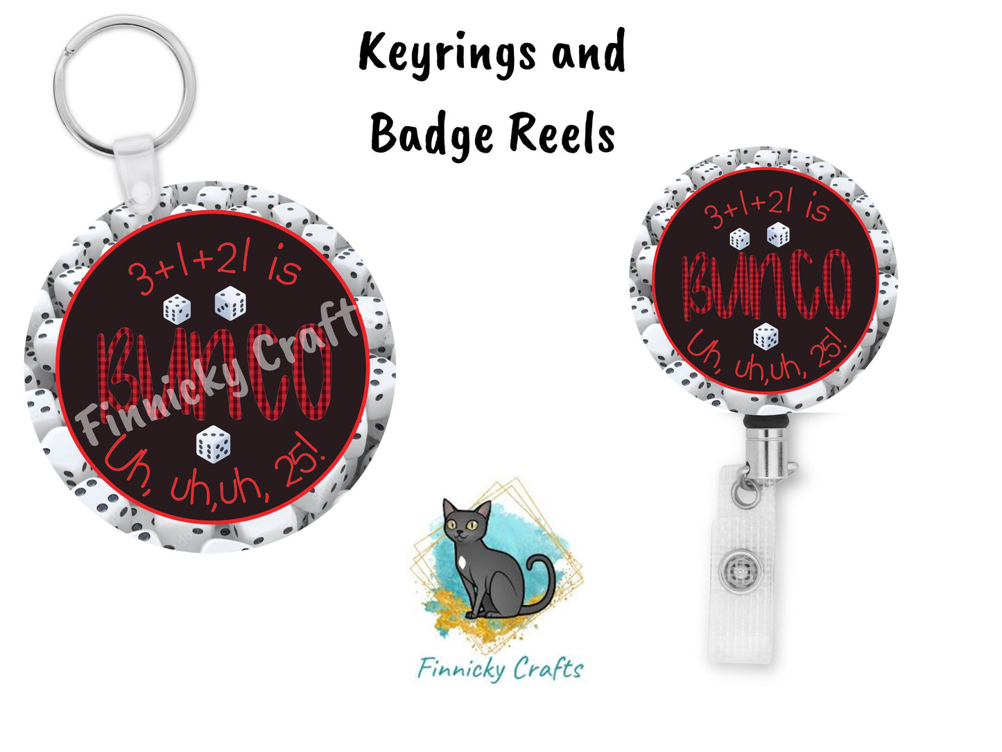 Bunco, Digital, PNG, Design, Download, Door Hanger, Ornament, Earrings, Badge Reel, Keyrings, Sublimation