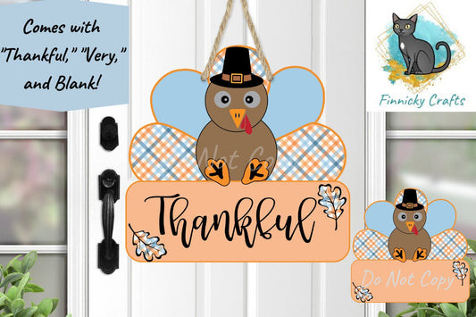 Turkey, Thankful, Fall, Custom, Design, Digital, Download, Sublimation, Door Hanger, Tiered Tray, Decoration, Earrings, Feather, ASL