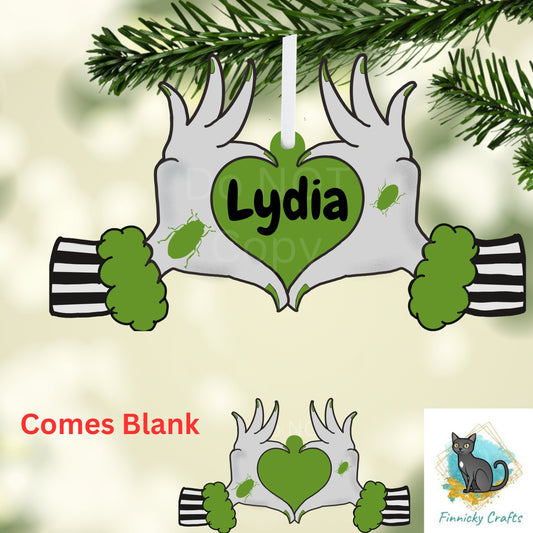 Green hands, striped sleeves,  Halloween, Door Wall Hanger, Sublimation, Digital, PNG, Design,  MDF, Acrylic, Nightlight, bugs, customizable