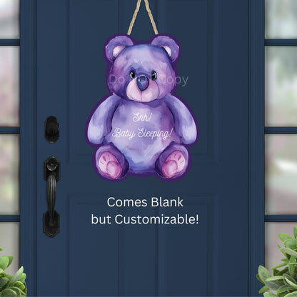Customizable Purple Teddy Bear -Sublimation Design- PNG, Digital Download, Acrylic, MDF, Sublimation, decorations, earrings, bag charm, sign